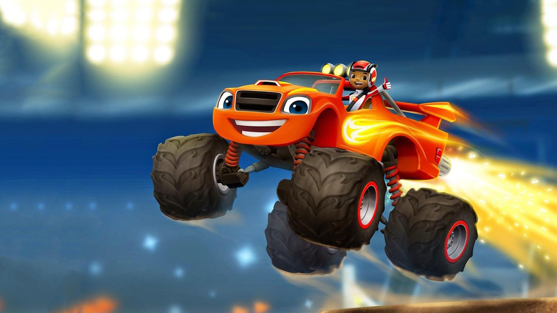Blaze monster truck arancione, 1920x1080 Full HD, Laptop