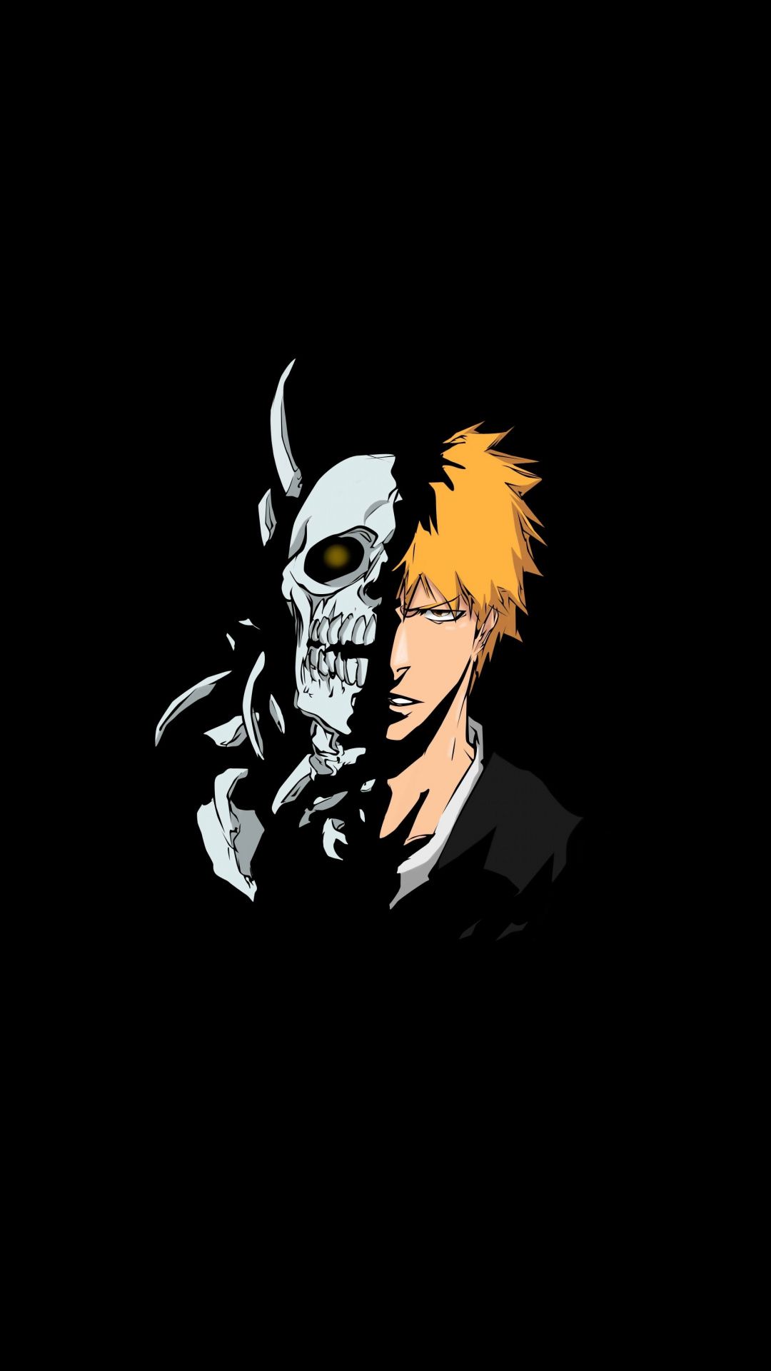Ichigo Kurosaki maschera Hollow, Bleach, manga, 1080x1920 Verticale, Telefono
