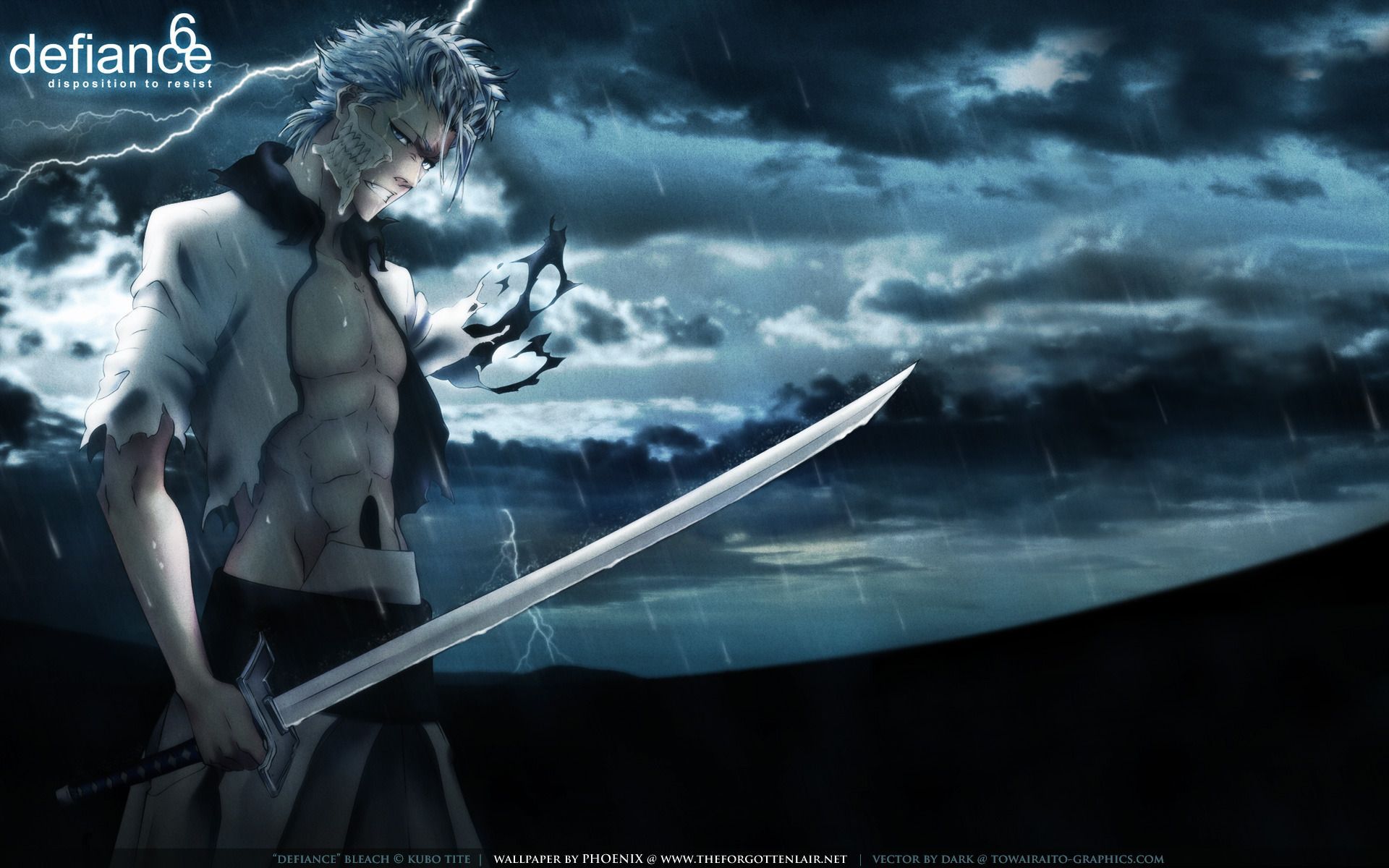 Personaggi Bleach, katana, bianco nero, 1920x1080 1080p, PC Desktop