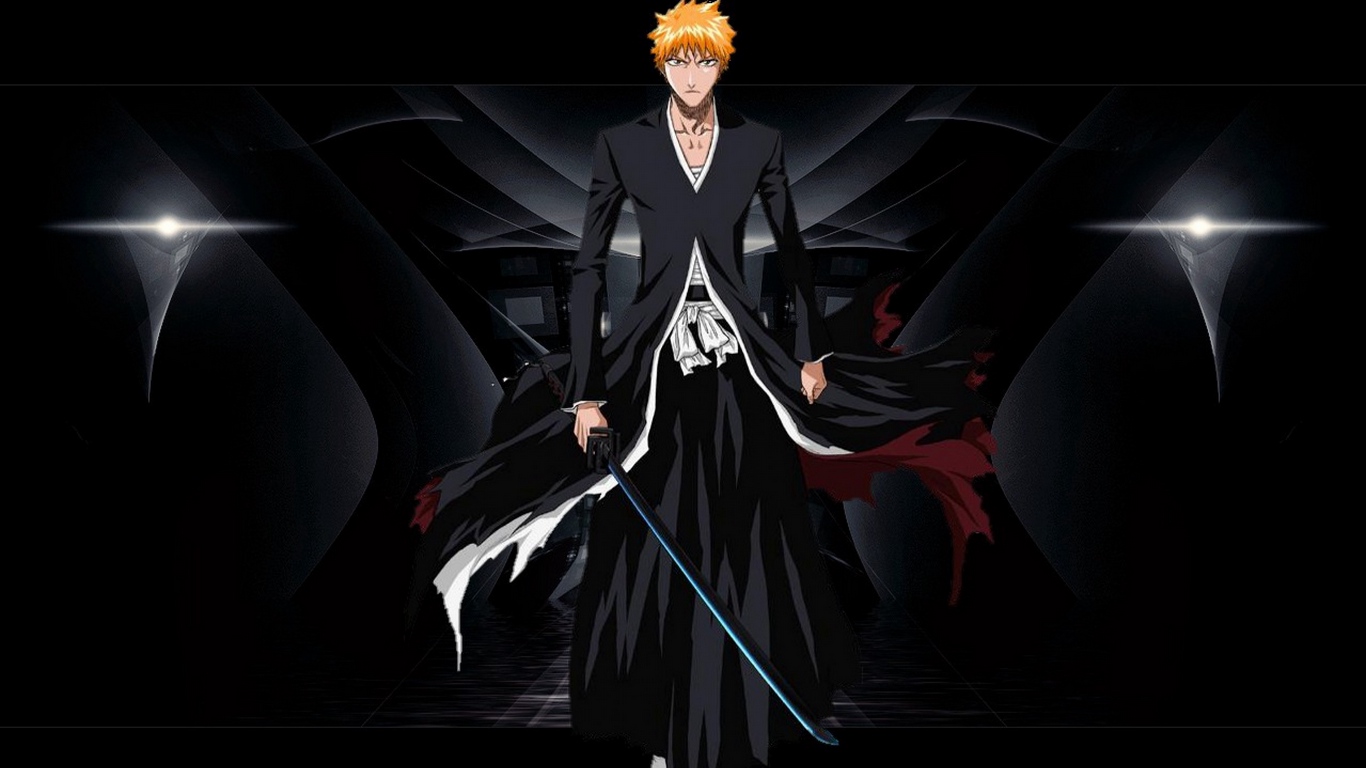 Ichigo Kurosaki, Bleach anime, Shinigami, 1366x768 720p, PC