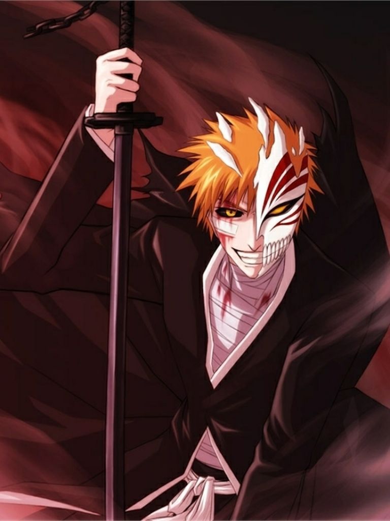 Ichigo Kurosaki maschera Bleach, Shinigami, 768x1024 Verticale, Telefono