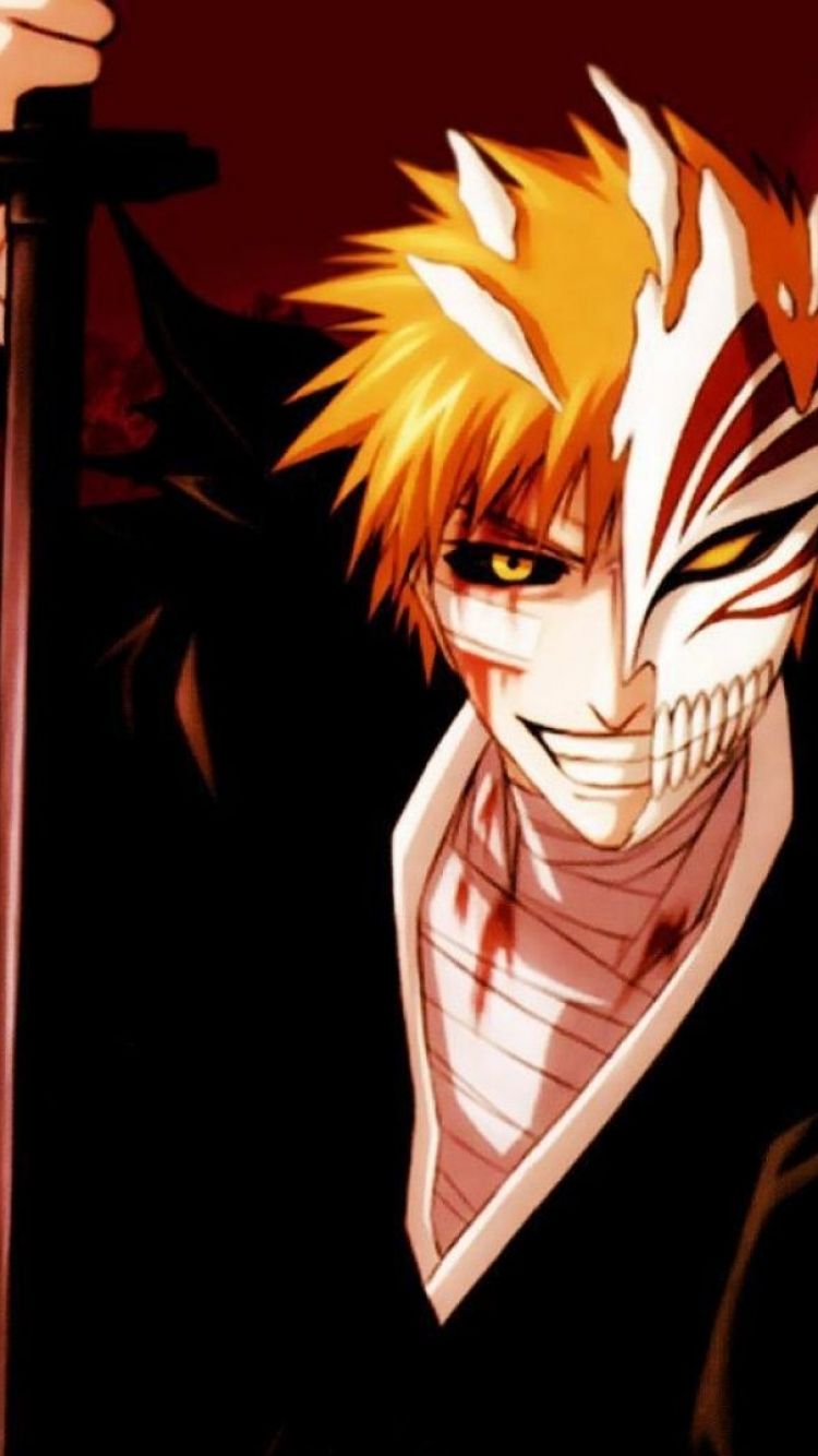 Ichigo Kurosaki maschera Hollow, Bleach, 750x1334 Verticale, Mobile