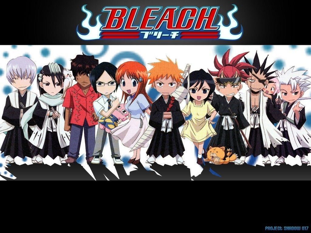 Personaggi Bleach chibi gruppo, 1024x768 HD, Desktop