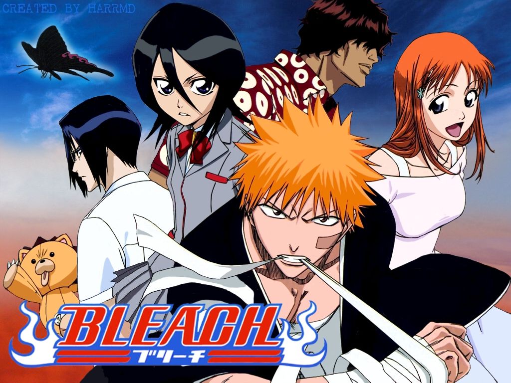 Personaggi Bleach Ichigo gruppo, 1024x768 HD, Desktop