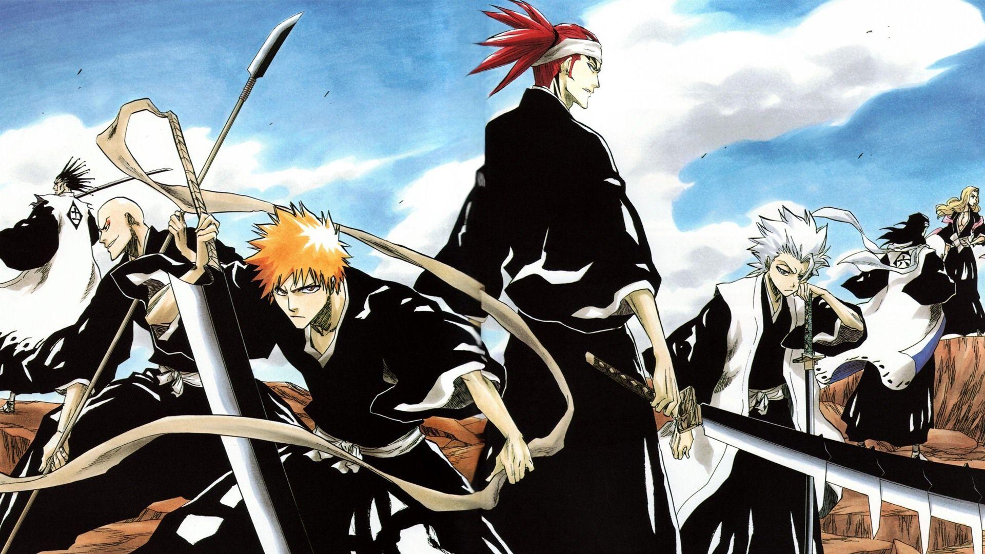 Personaggi Bleach con zanpakuto, anime, 1920x1080 Full HD 1080p, Laptop