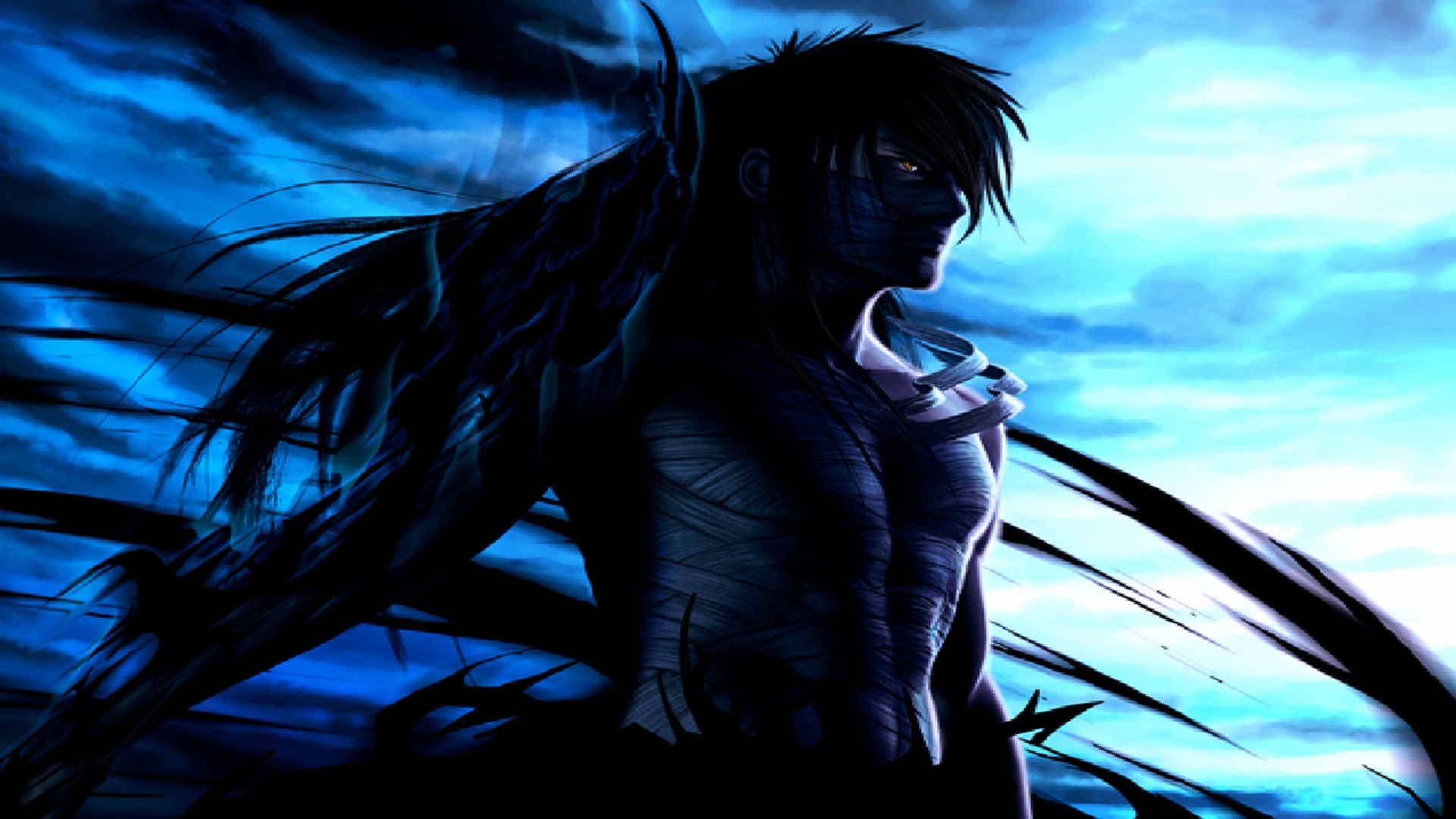 Ichigo Bleach ali nere, 1920x1080 1080p, PC