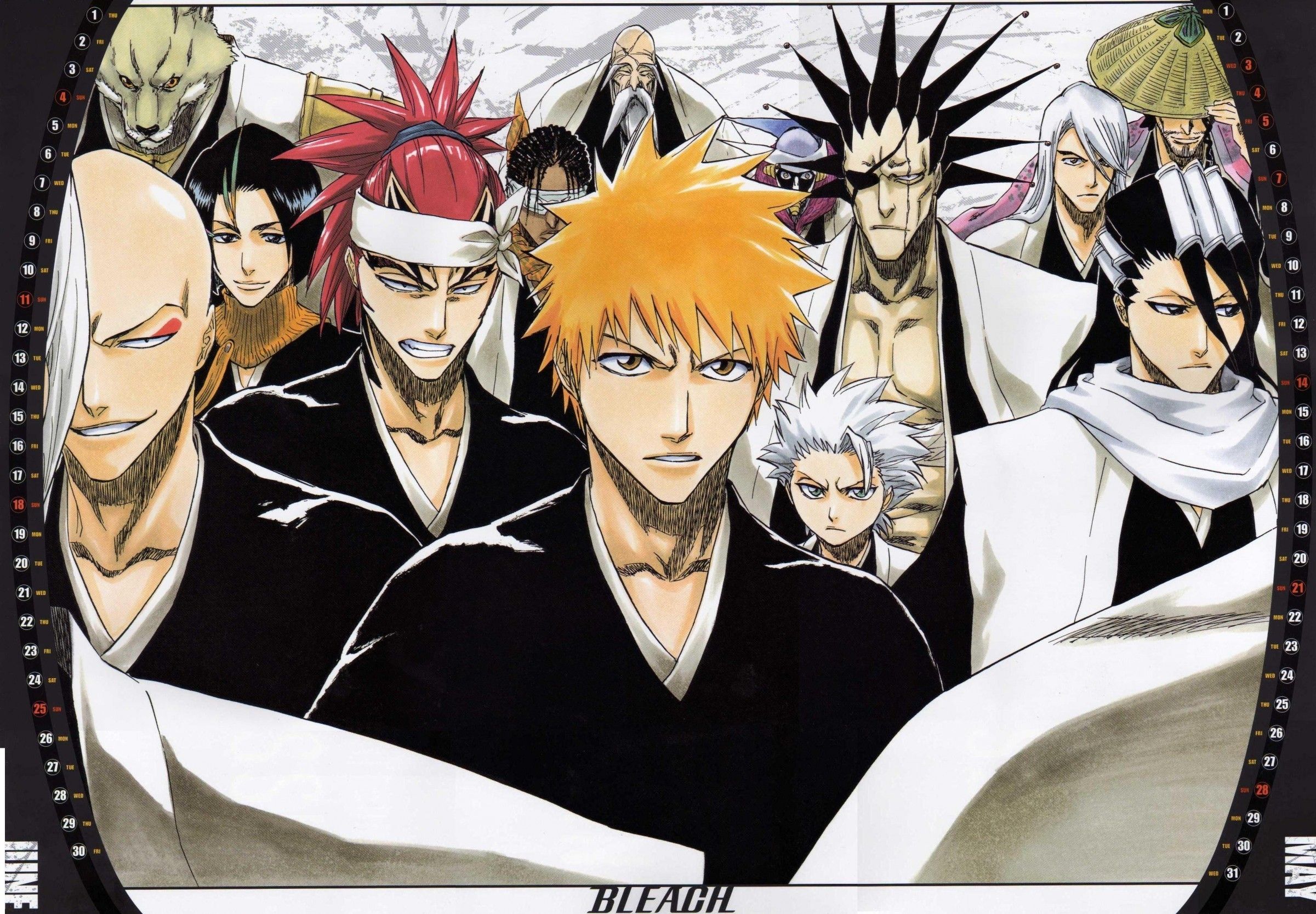 Personaggi Bleach gruppo shinigami, 2401x1667 alta risoluzione, Desktop
