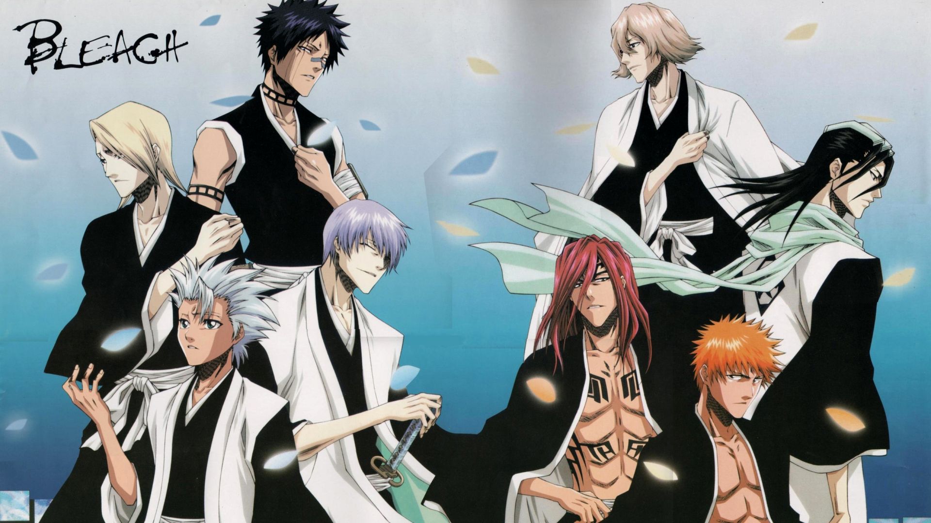 Personaggi Bleach shinigami gruppo, 1920x1080 1080p, PC