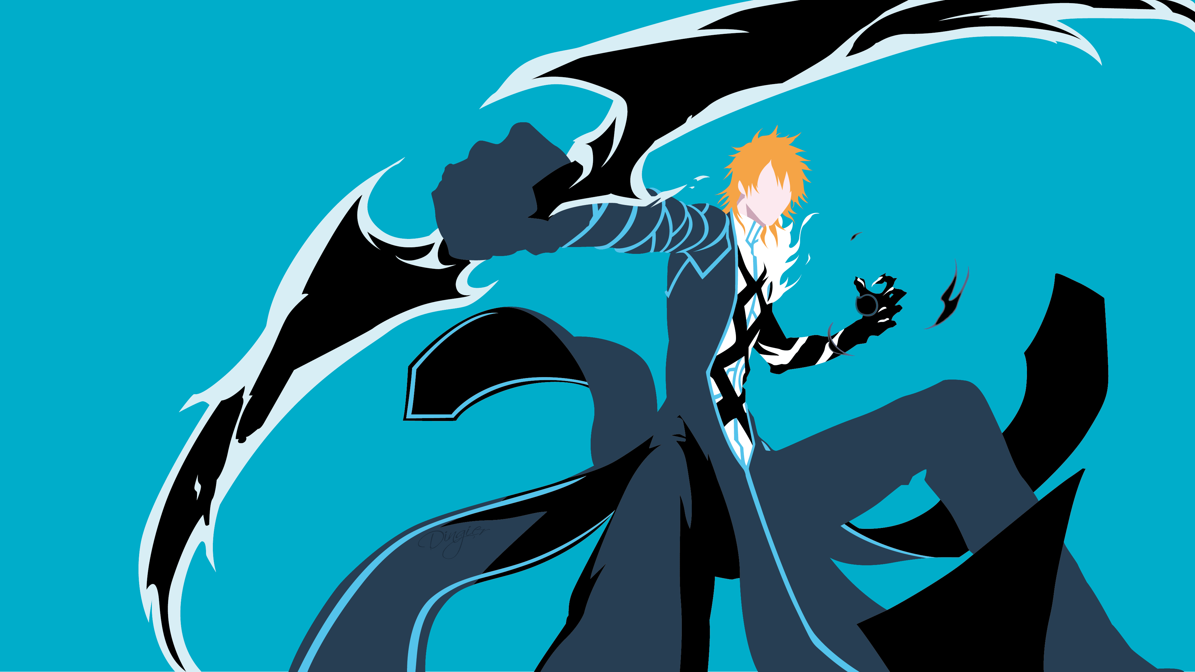 Ichigo Bleach minimalista, 3840x2160 4K Ultra HD, Monitor 4K