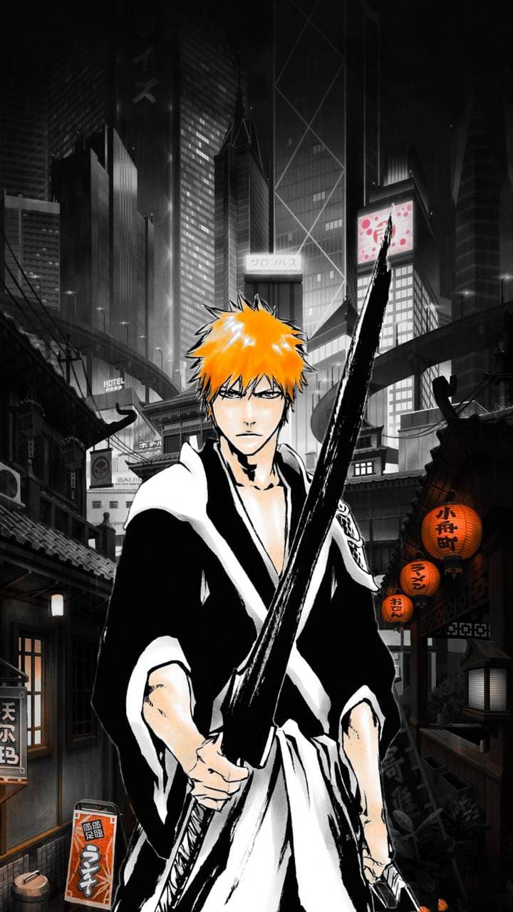 Ichigo Kurosaki Bleach spada, Shinigami, 720x1280 Full HD Verticale, iPhone
