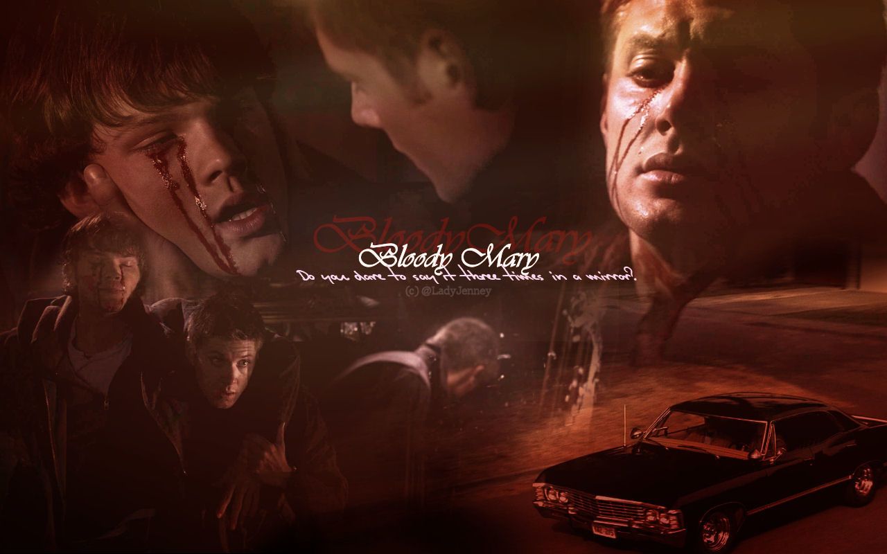 Supernatural Bloody Mary specchio, 1024x768 HD, PC Desktop