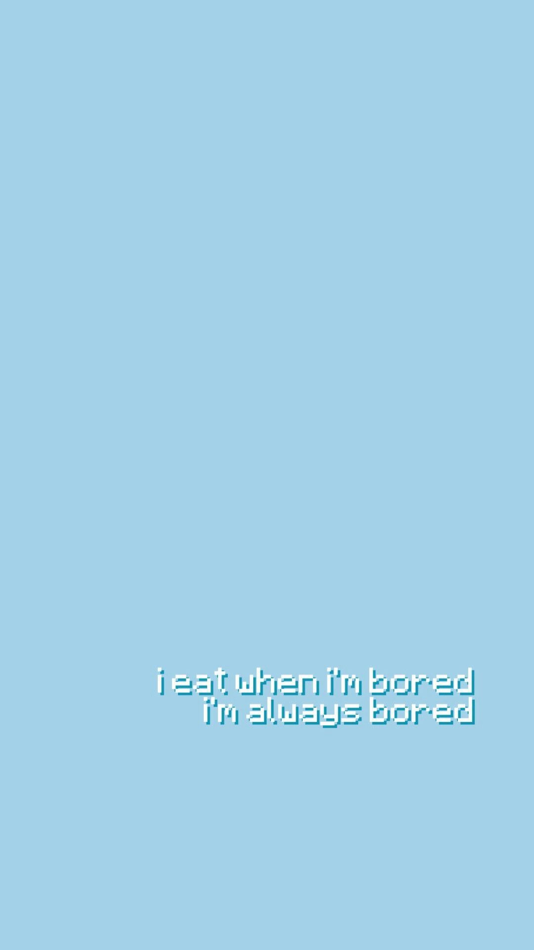 Testo azzurro polvere minimalista, 1080x1920 Verticale, Telefono