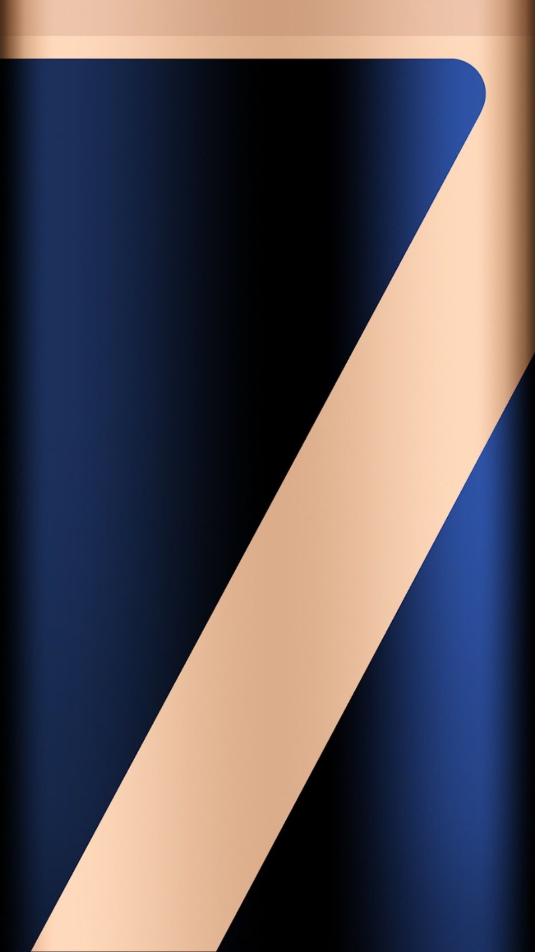 Motivo geometrico blu e oro, 1080x1920 Verticale, Telefono