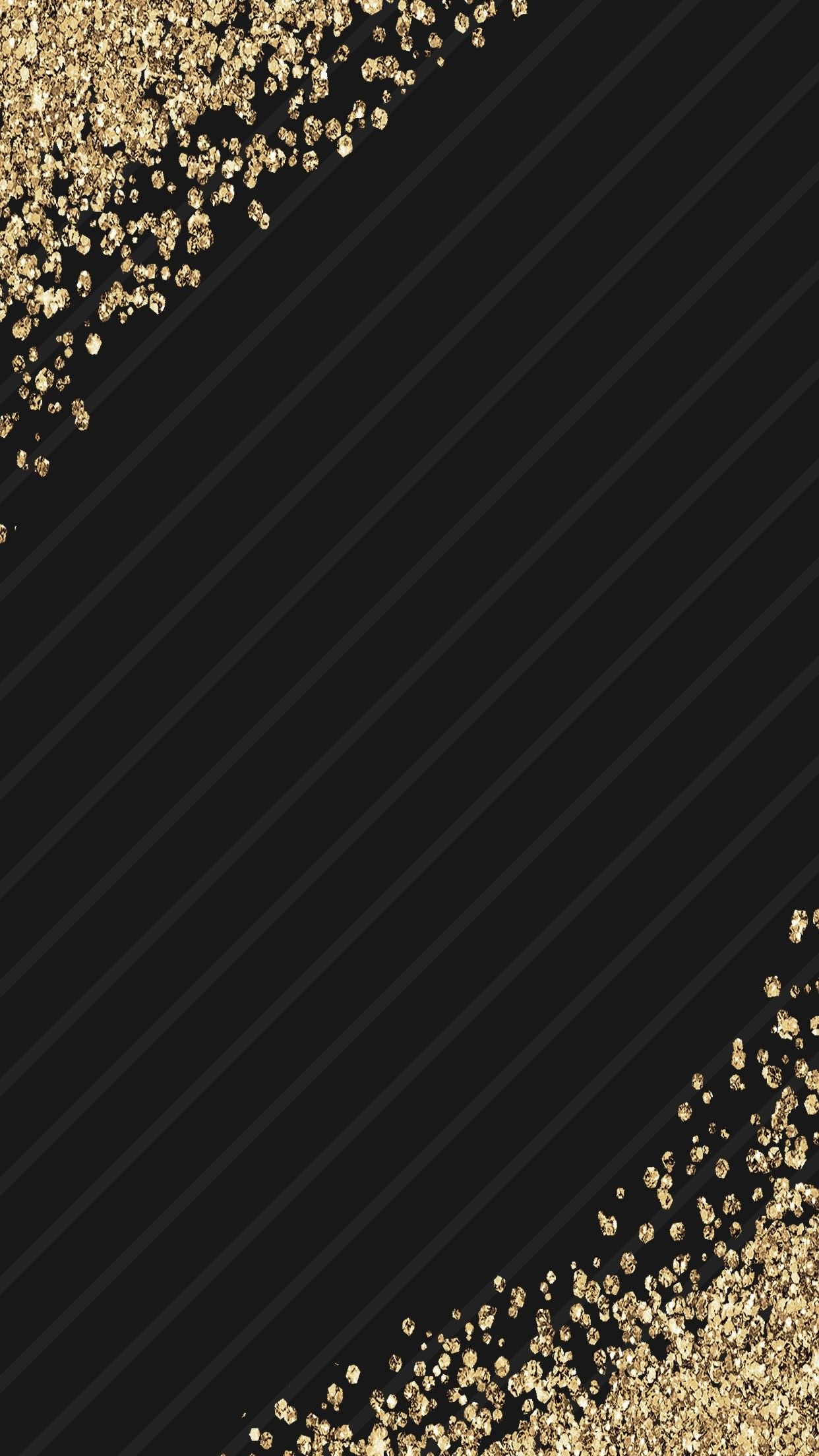 Glitter oro su nero, 1242x2208 Full HD Verticale, Smartphone