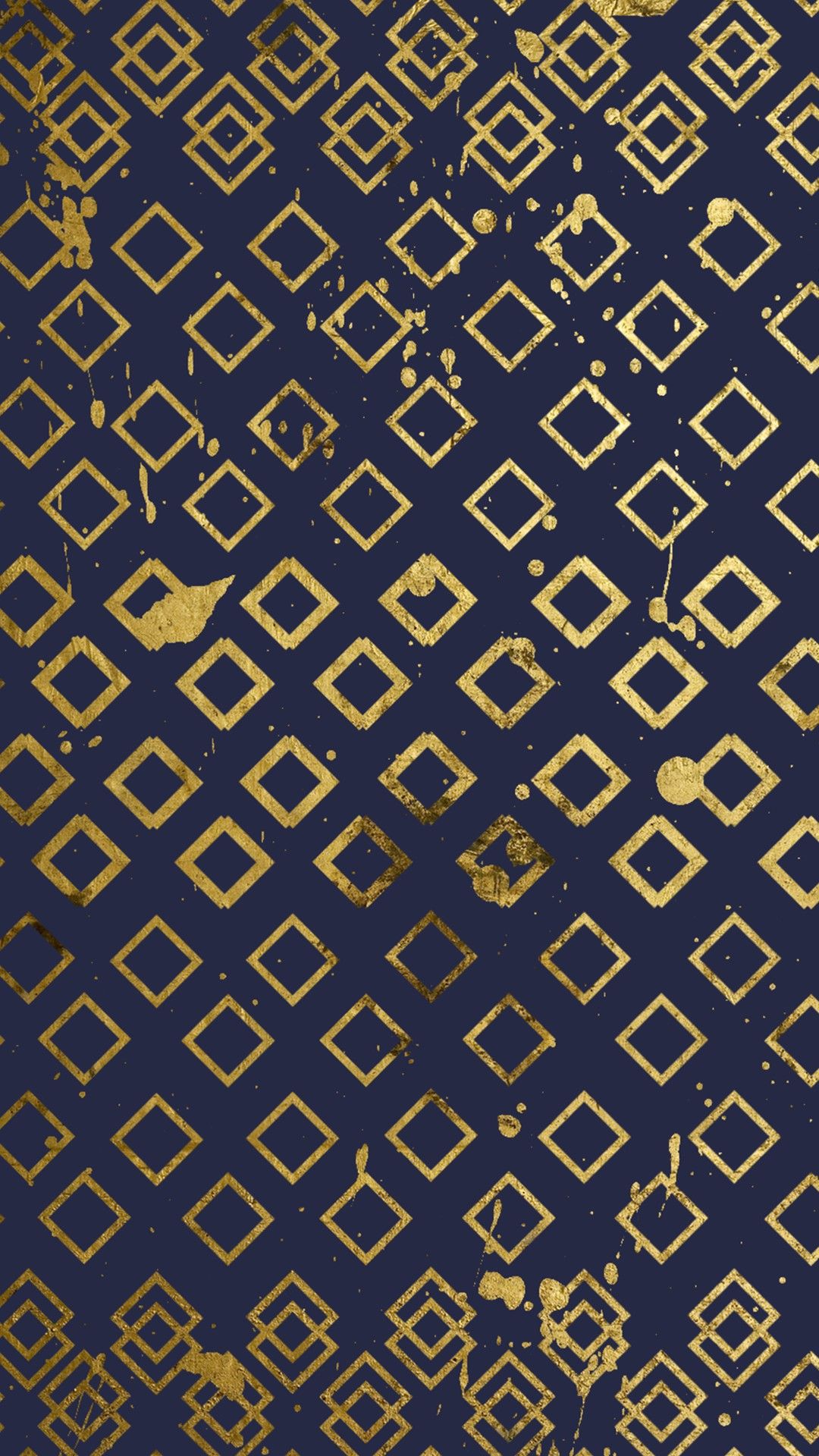 Pattern geometrico blu e oro, 1080x1920 Verticale, Samsung Galaxy