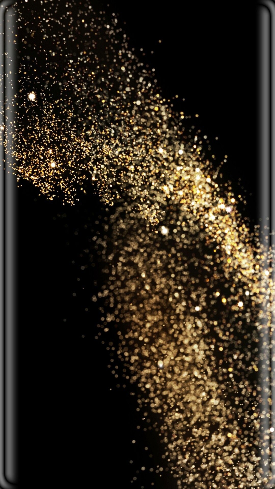 Particelle dorate su nero, 1080x1920 Full HD Verticale, Samsung Galaxy