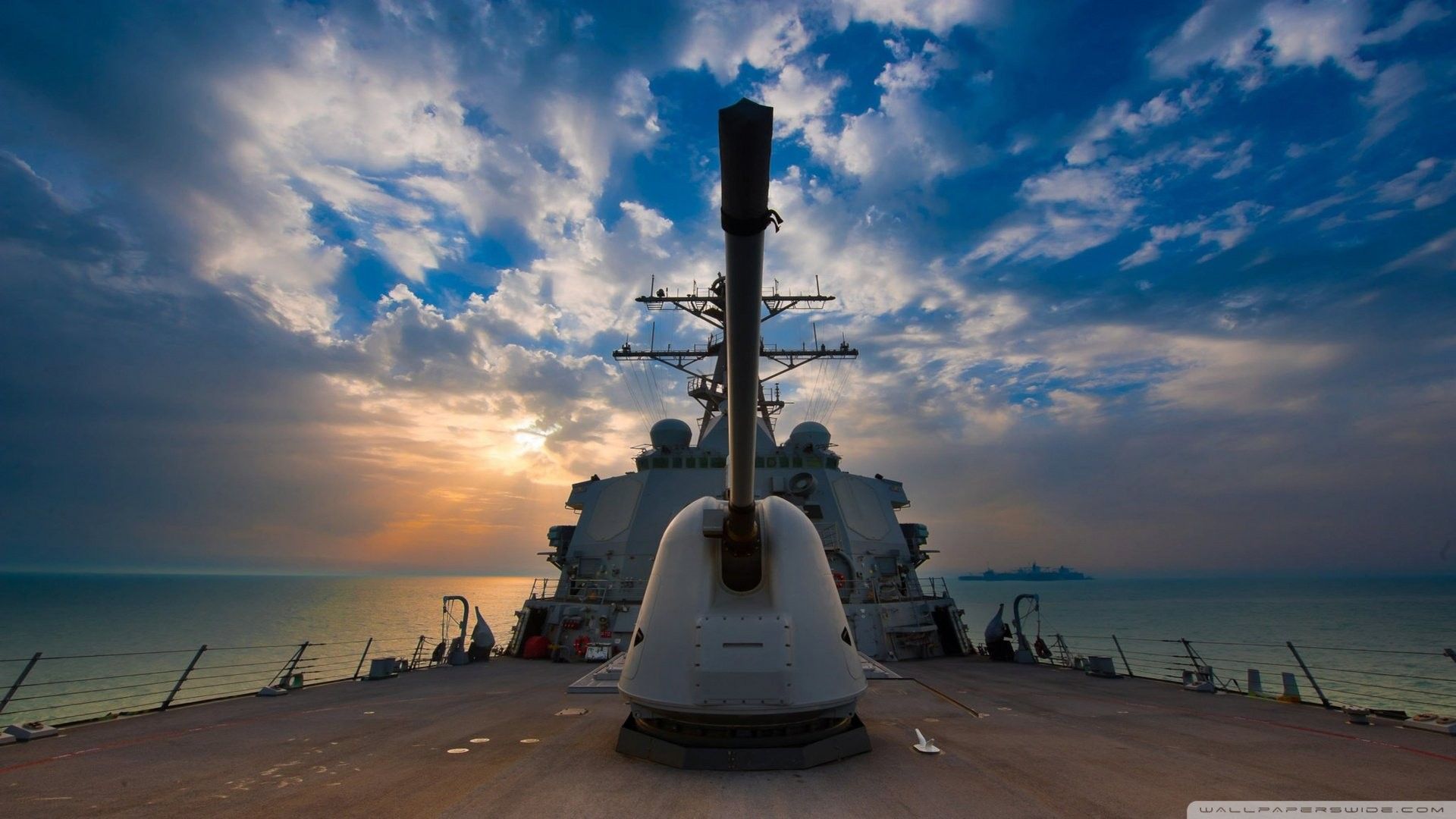 Nave da guerra al tramonto, 1920x1080 1080p, Laptop
