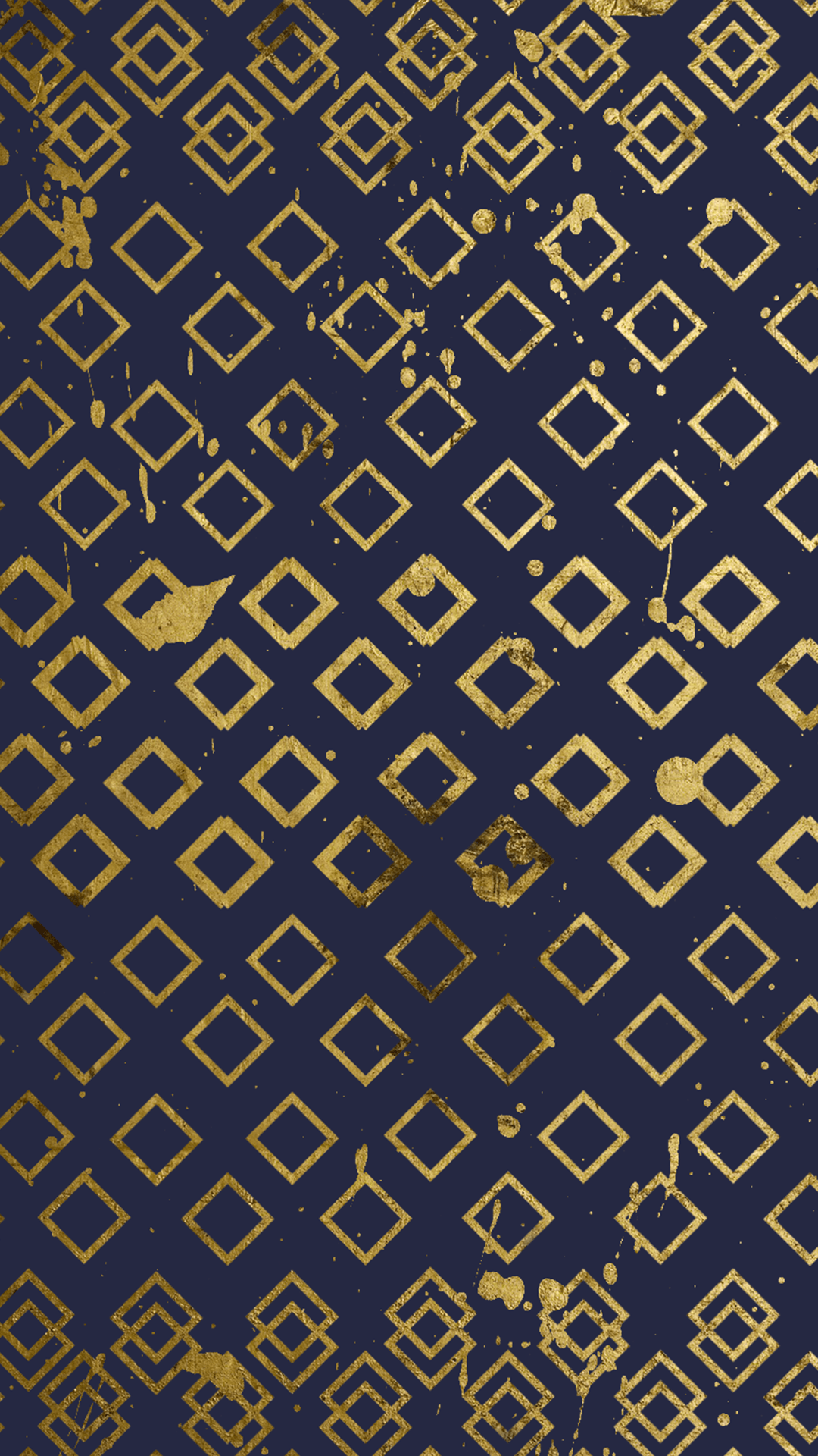 Pattern rombi oro blu navy, 1080x1920 Verticale, Telefono