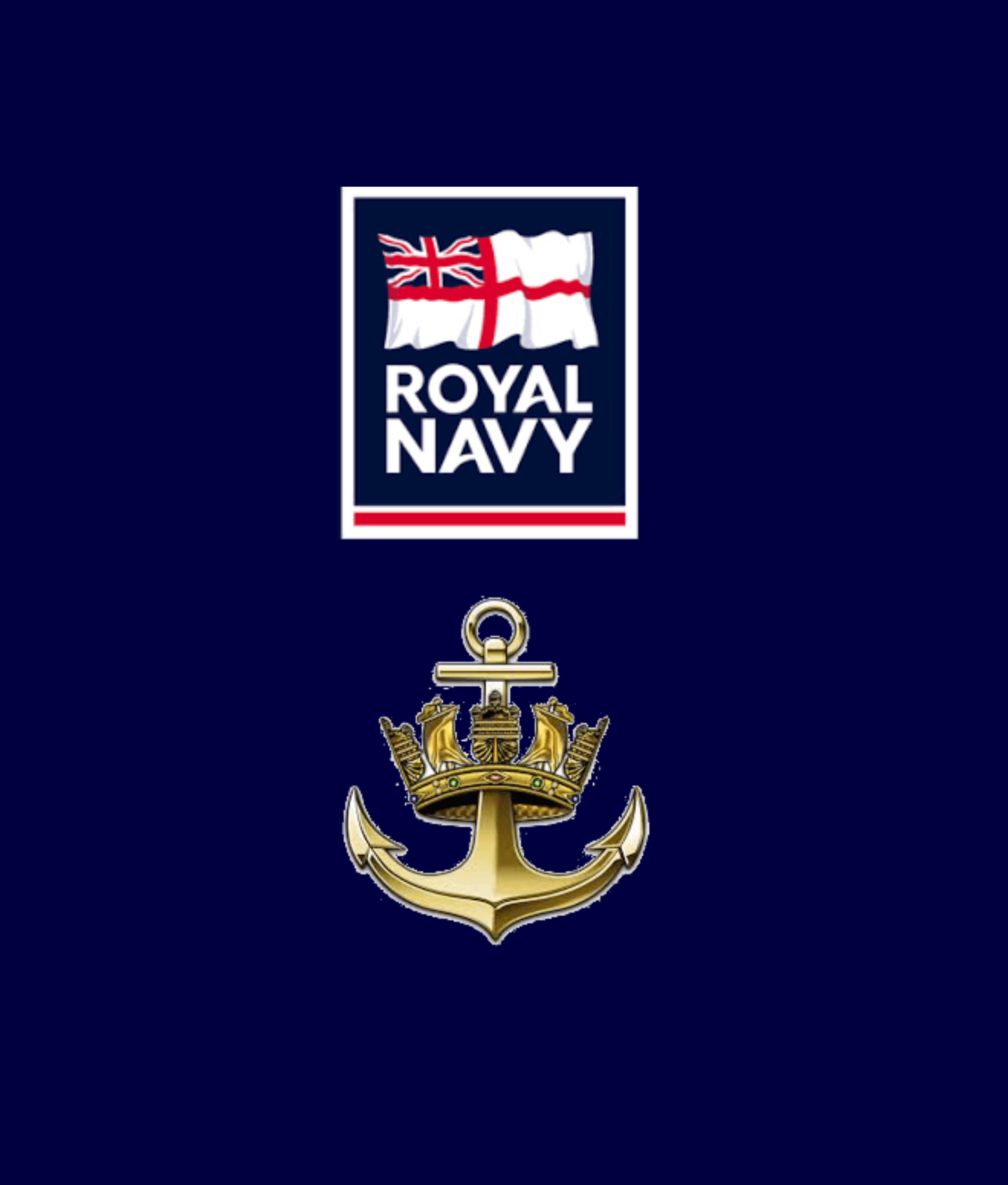 Logo Royal Navy con ancora, 4208x4944 Full HD Verticale, Smartphone