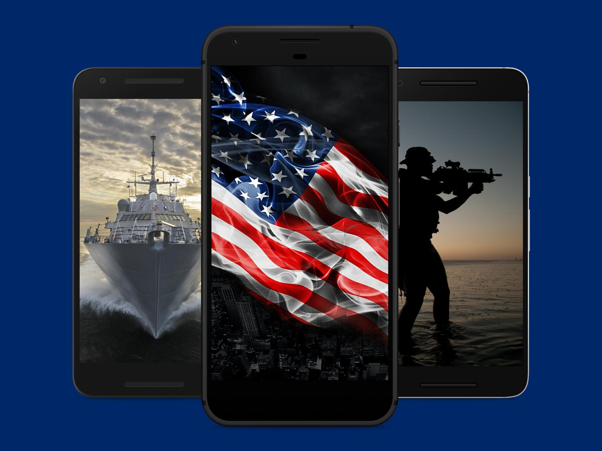 Telefoni con nave e bandiera USA, 1920x1440 Full HD+, Desktop