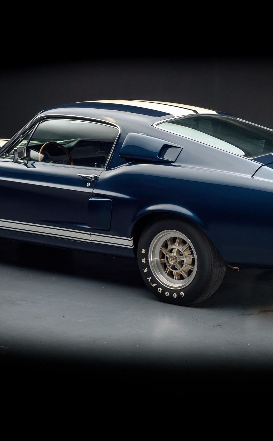 Shelby GT500 blu navy, 950x1534 Full HD Verticale, Smartphone