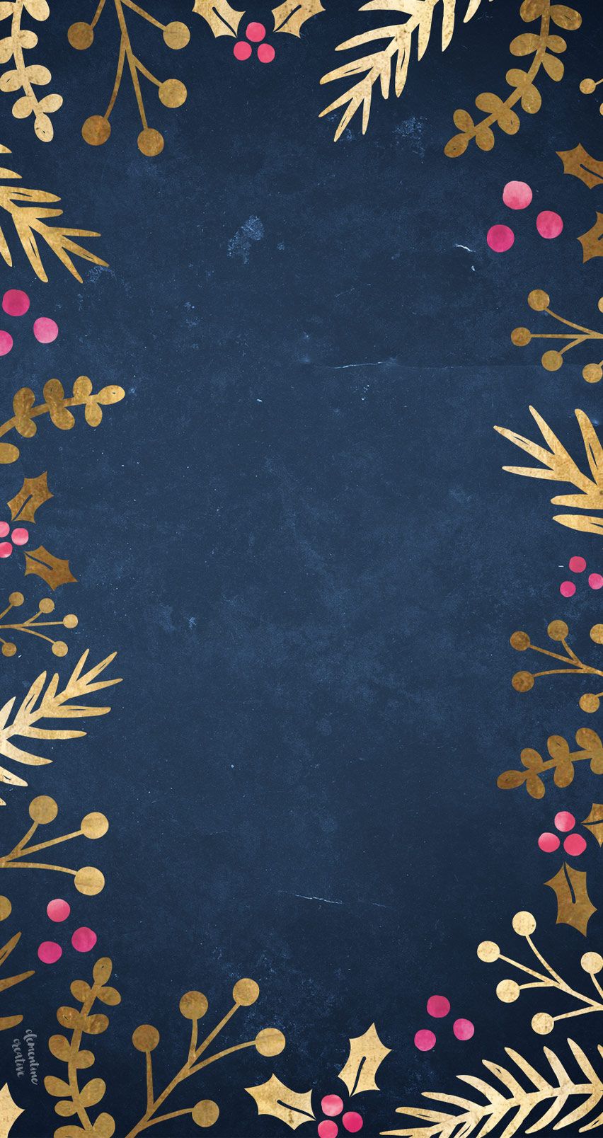 Foglie dorate su blu navy, 852x1608 Full HD Verticale, Smartphone