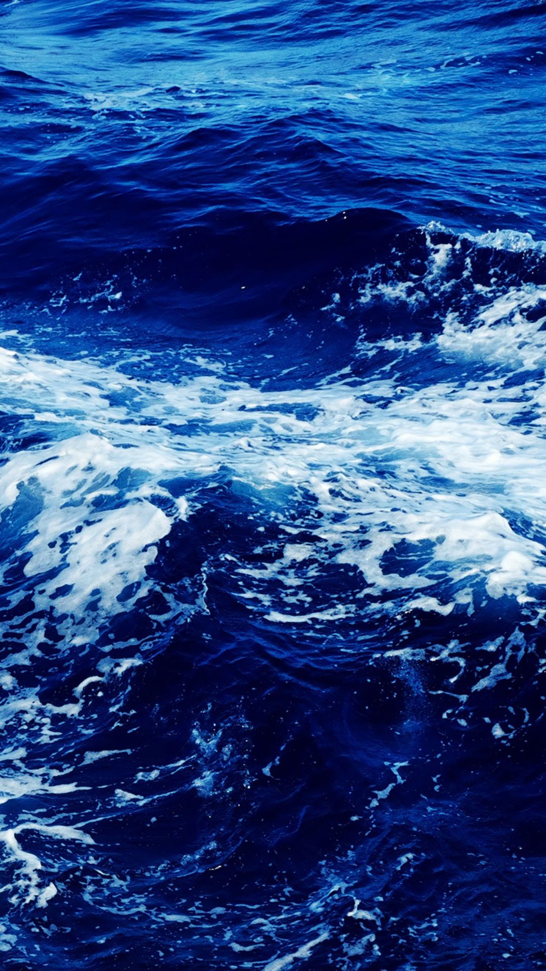 onde oceano blu profondo, 1080x1920 Full HD Verticale, Smartphone
