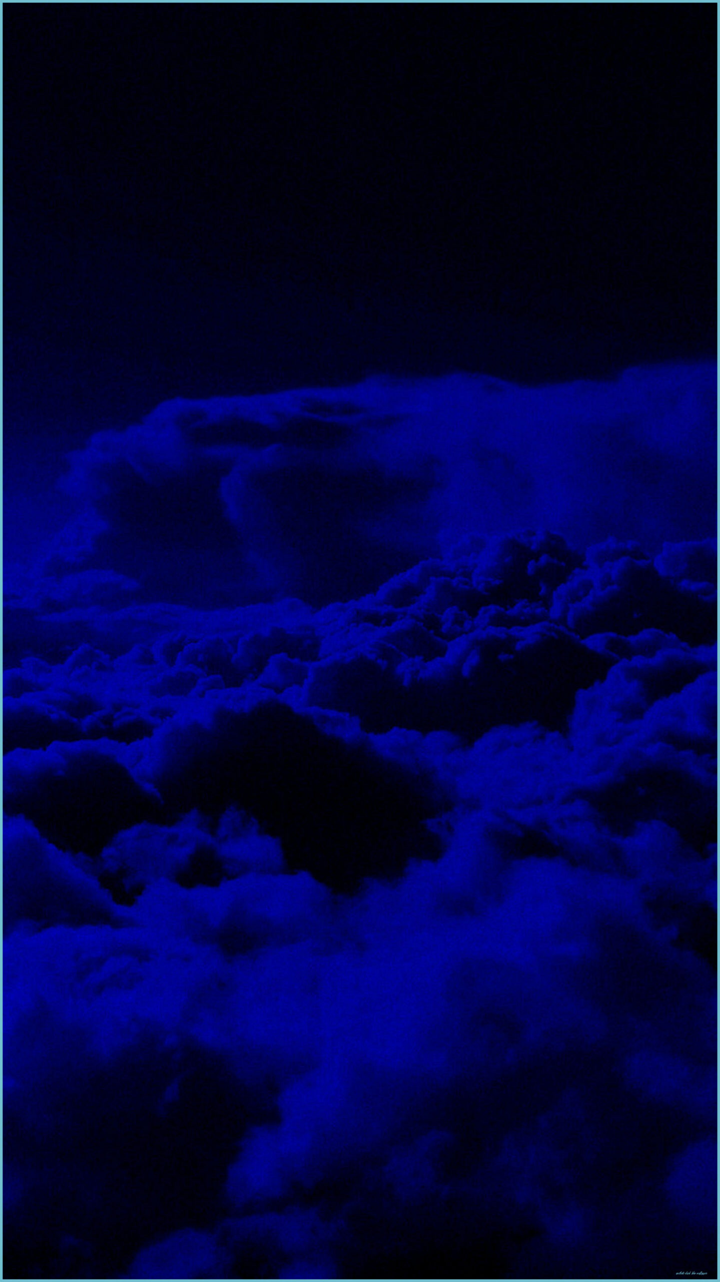 Nuvole blu scuro notturne, 1439x2560 Verticale, Telefono