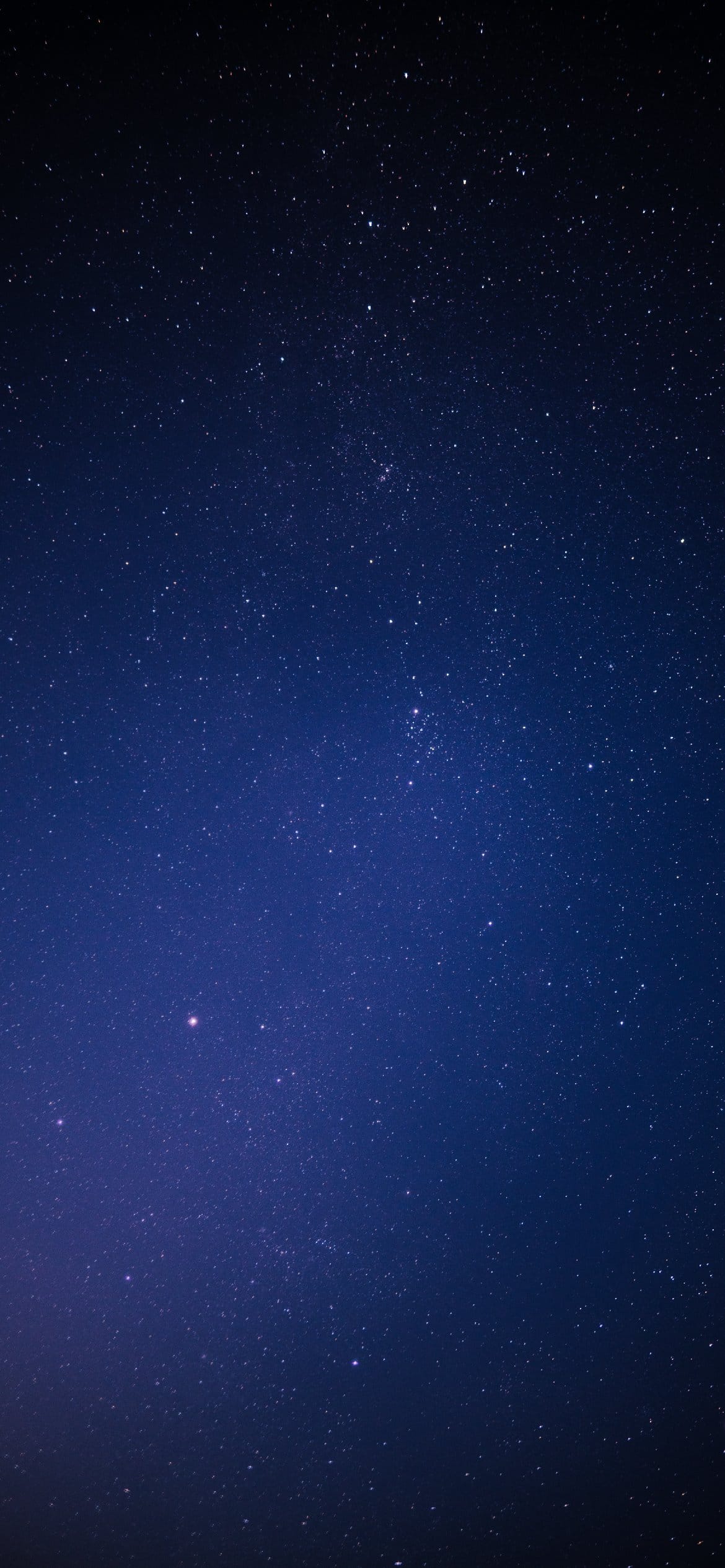 Cielo notturno stellato blu, 1170x2532 Full HD Verticale, Smartphone