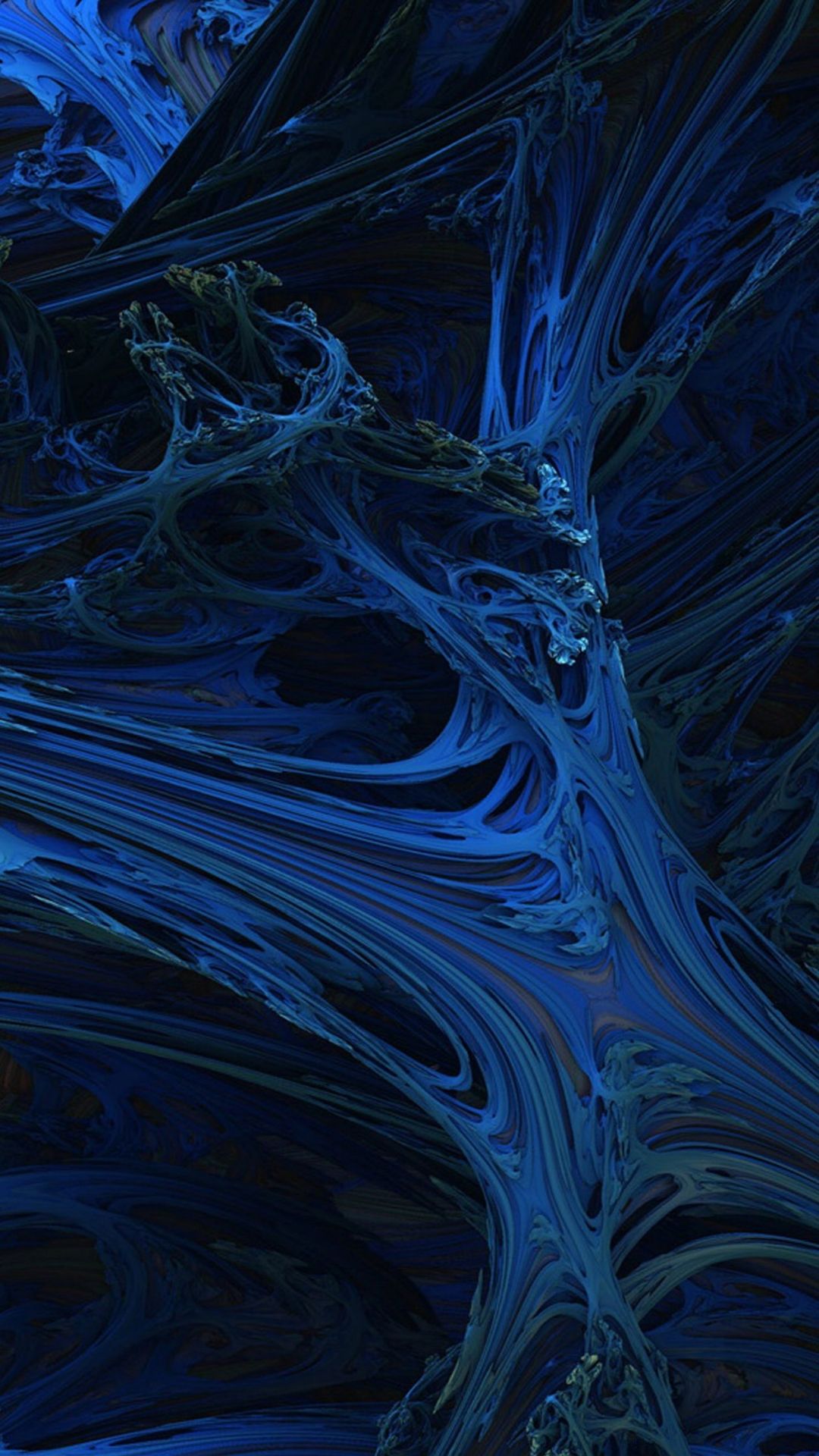 Onde astratte blu scuro, 1080x1920 Verticale, Telefono
