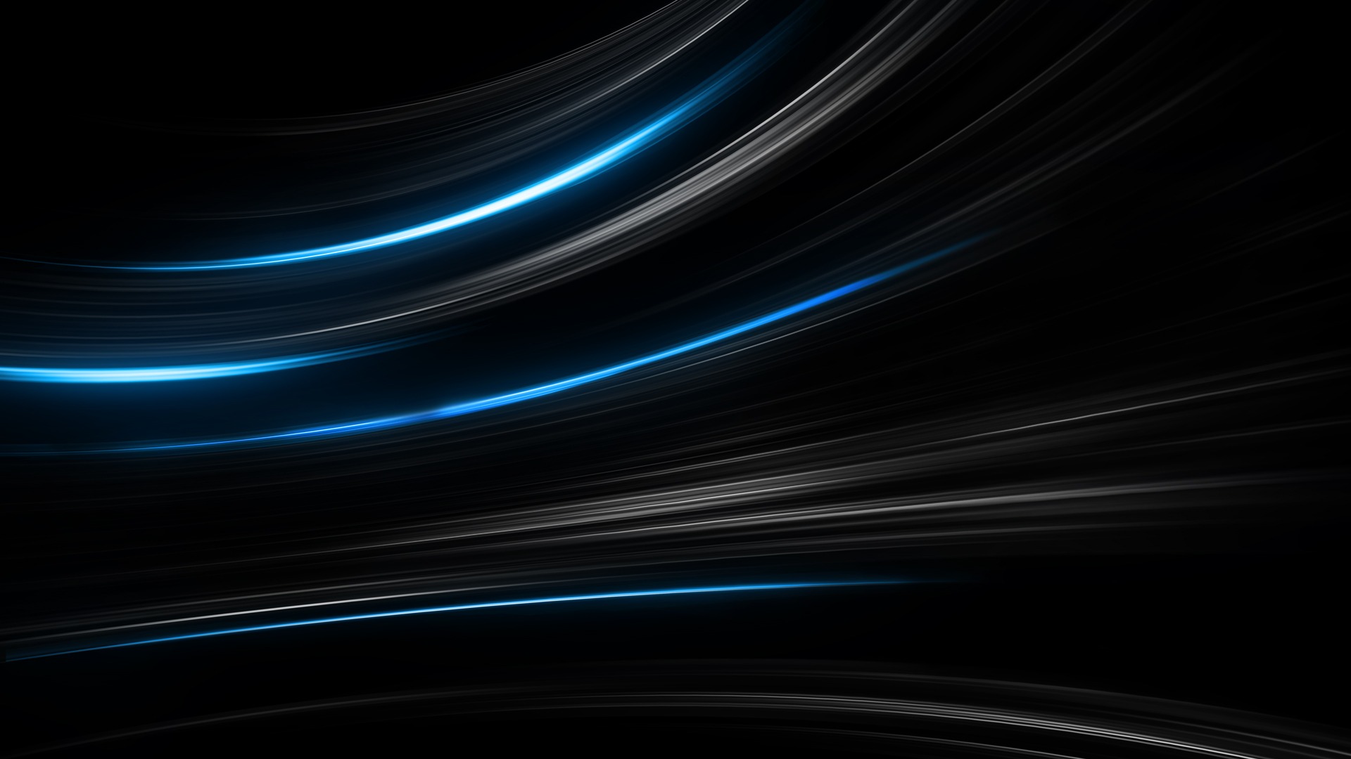 Linee curve blu astratte, 1920x1080 1080p, PC