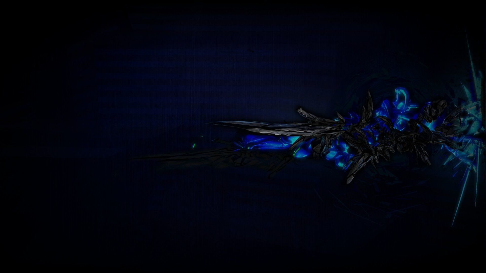 Fiori blu astratti scuri, 1920x1080 Full HD 1080p, PC Desktop