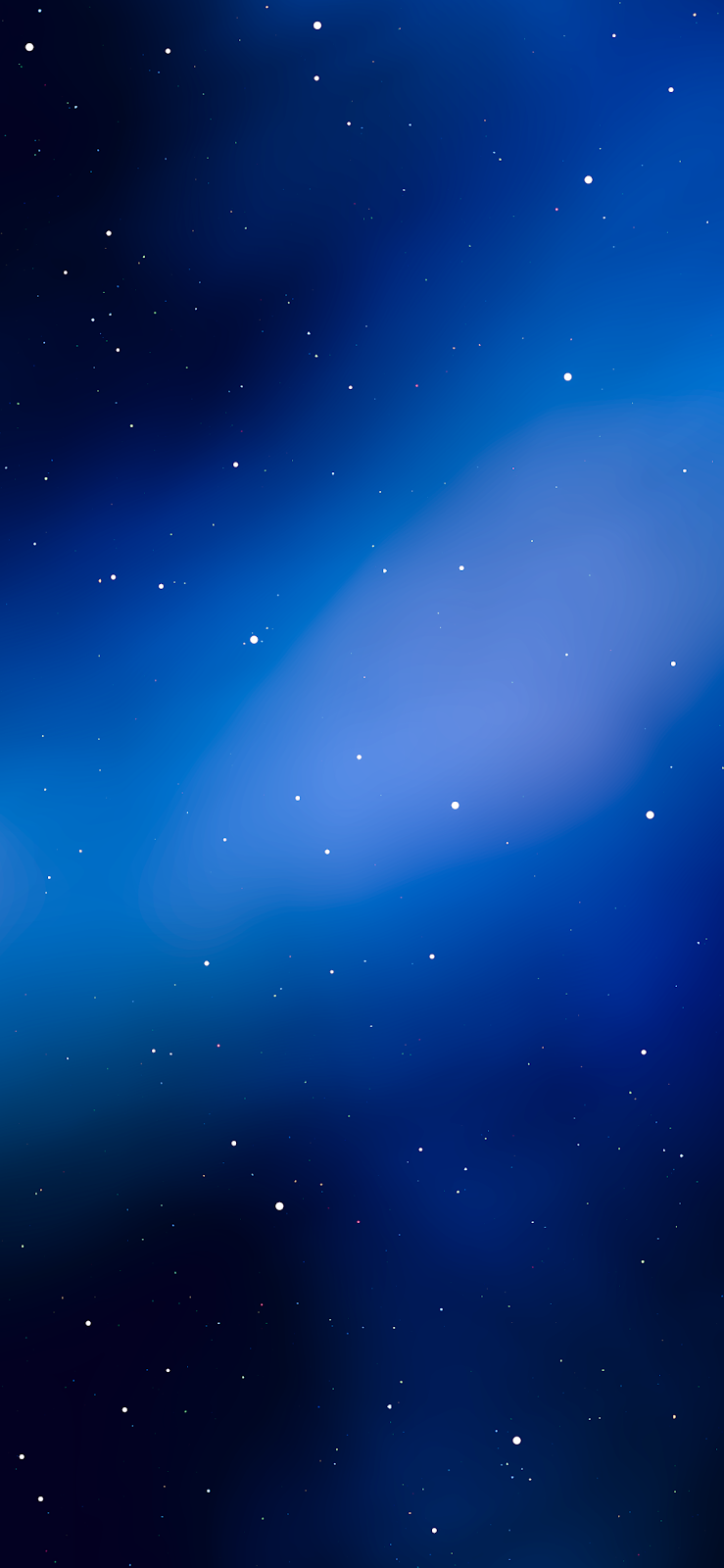 Sfondo blu scuro sfumato stelle, 739x1600 Verticale, OnePlus