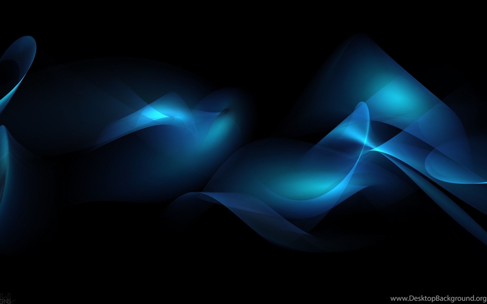 Onde astratte blu scuro, 1680x1050 HD, Desktop
