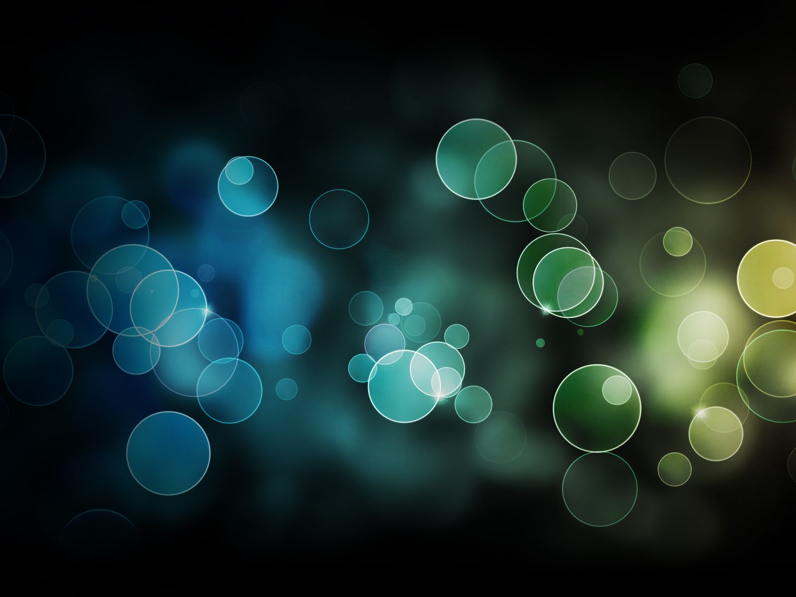 Bolle bokeh blu verde, 1600x1200 HD, Desktop