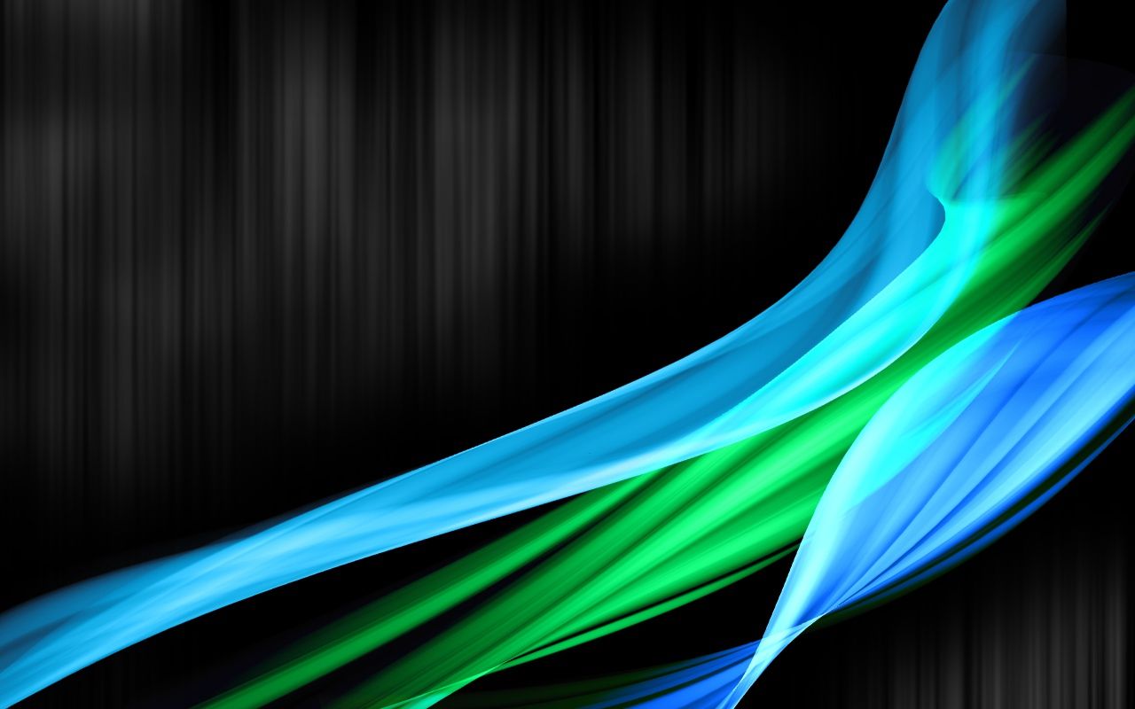 onde astratte blu e verdi, 1280x800 720p, Laptop