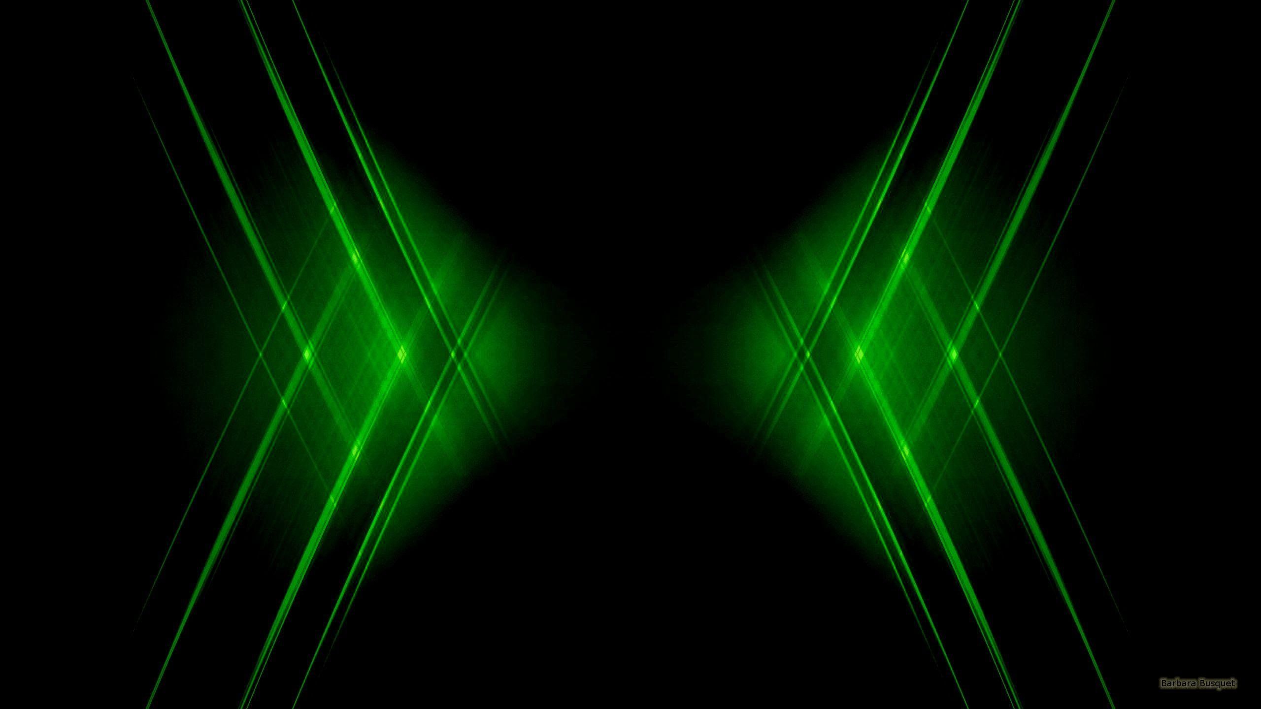 Raggi di luce verde astratti, 2560x1440 1440p, Desktop