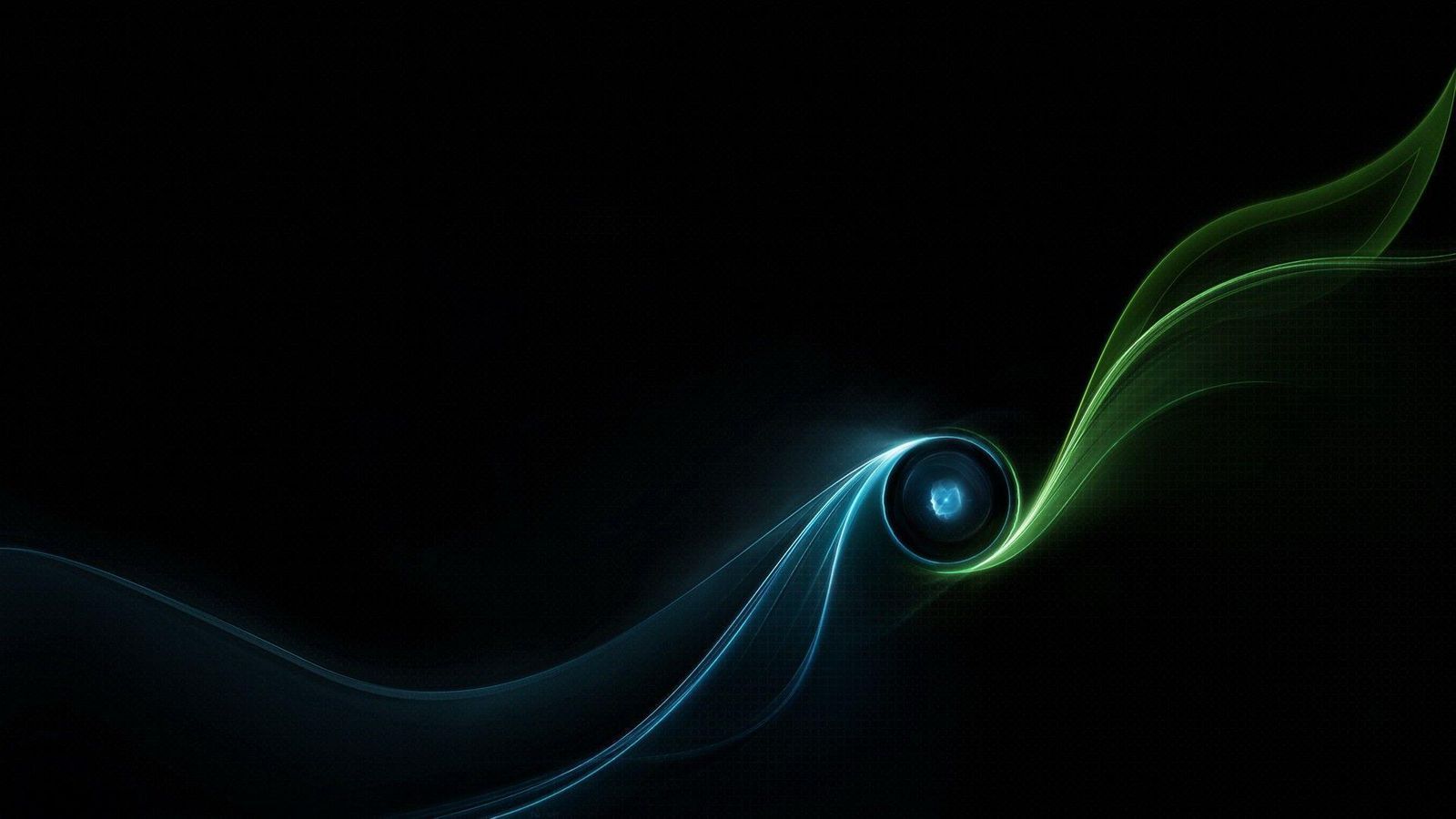 Vortice astratto blu e verde, 1600x900 900p, iMac
