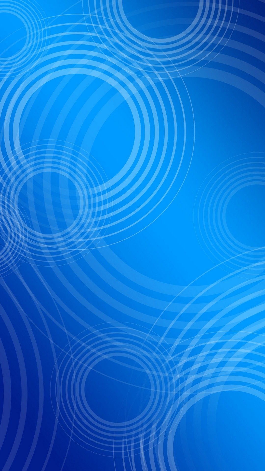 Cerchi concentrici astratti blu, 1080x1920 Full HD Verticale, iPhone