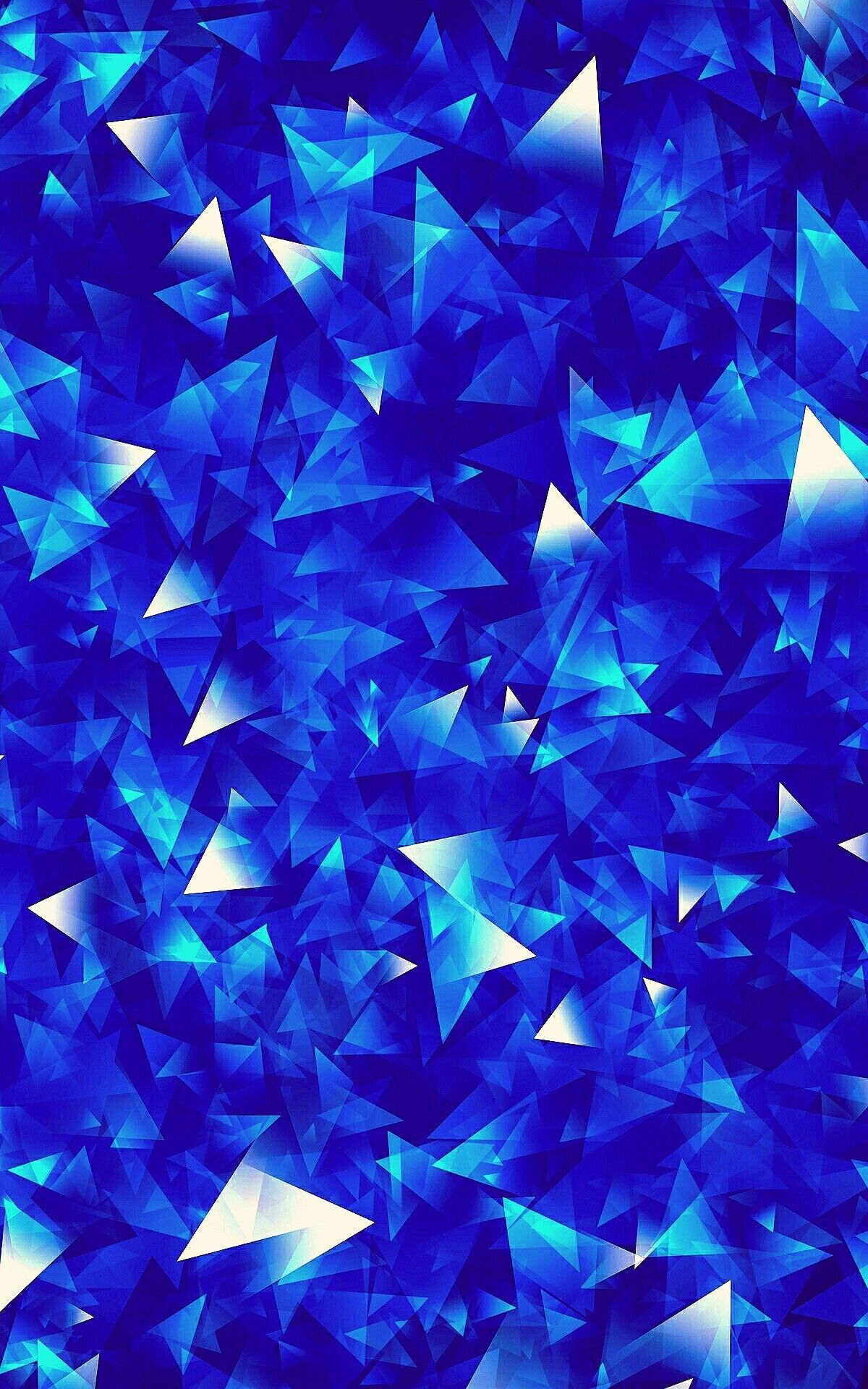 Triangoli geometrici astratti blu, 1200x1920 Full HD Verticale, Smartphone