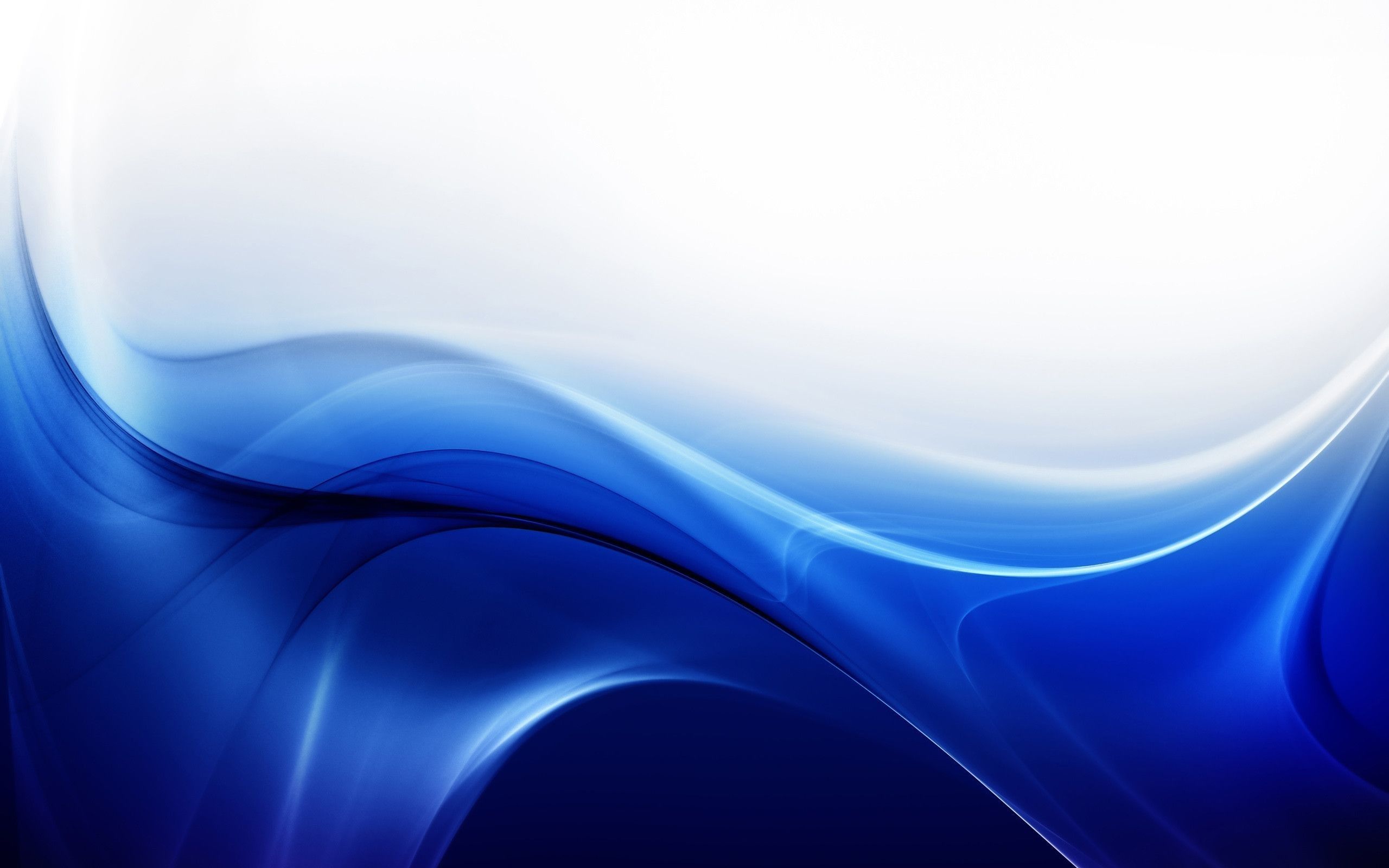 Onde astratte blu sfumate, 2560x1600 2K, Laptop