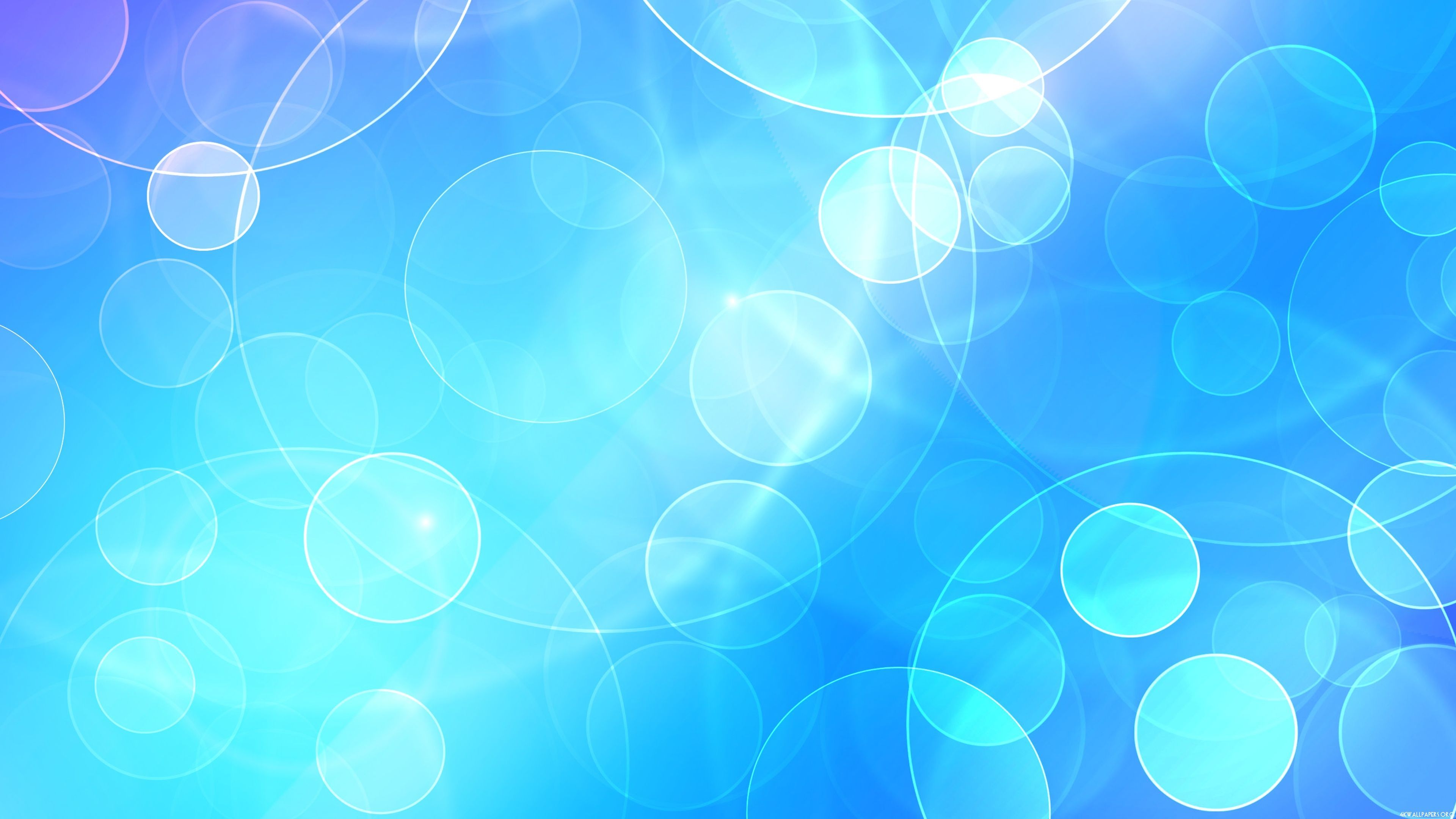 Bolle astratte blu bokeh, 3840x2160 4K, Desktop 4K