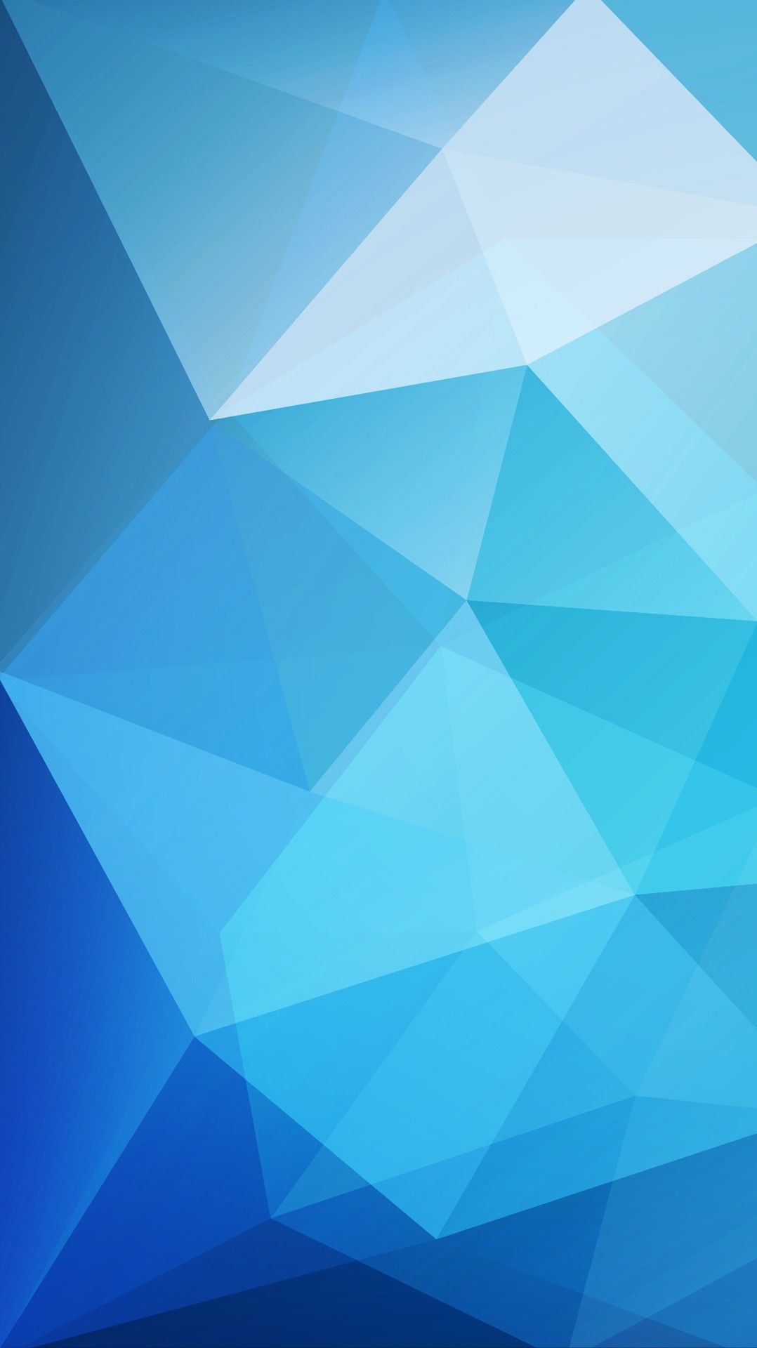 Sfondo geometrico low poly blu, 1078x1920 Verticale, Telefono