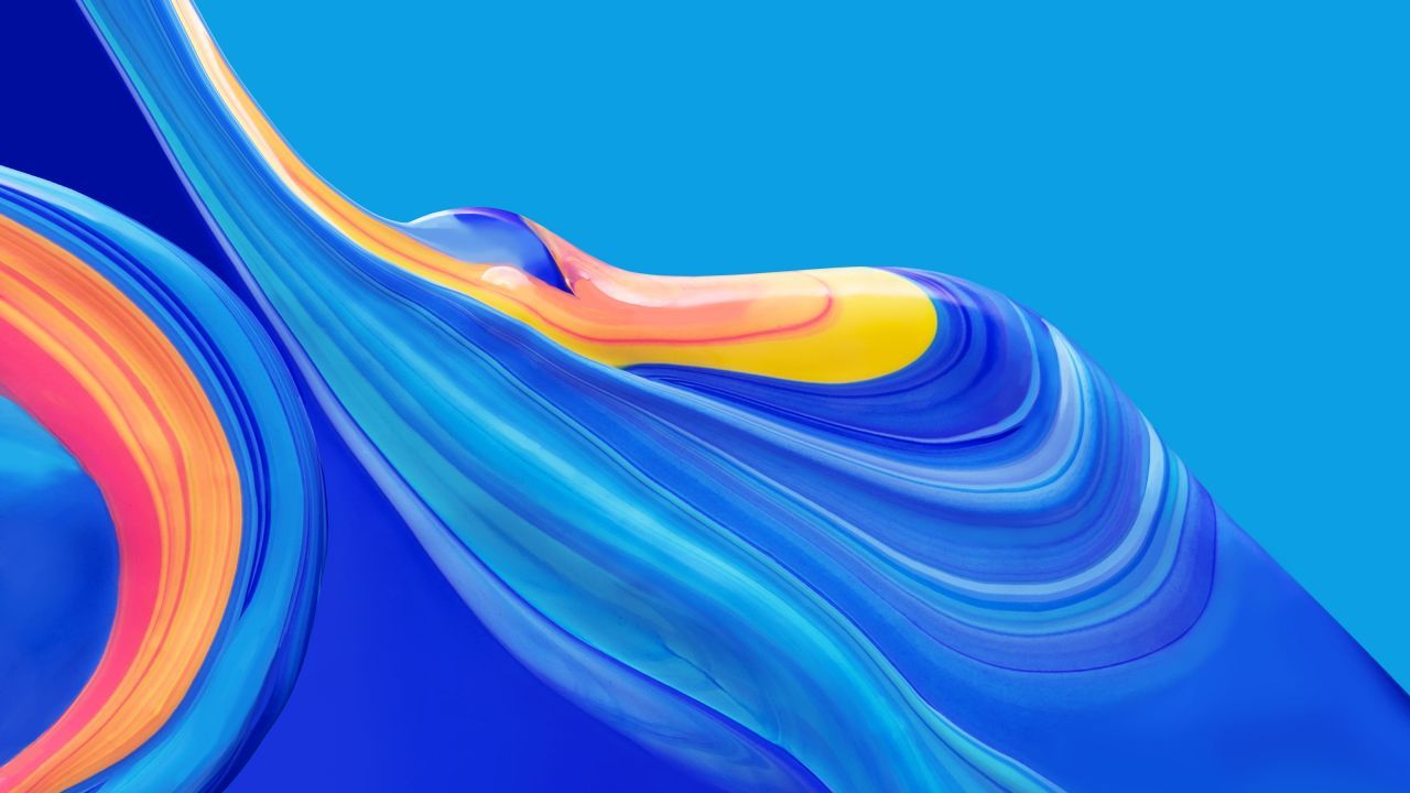 Onda liquida astratta blu, 1280x720 720p, PC