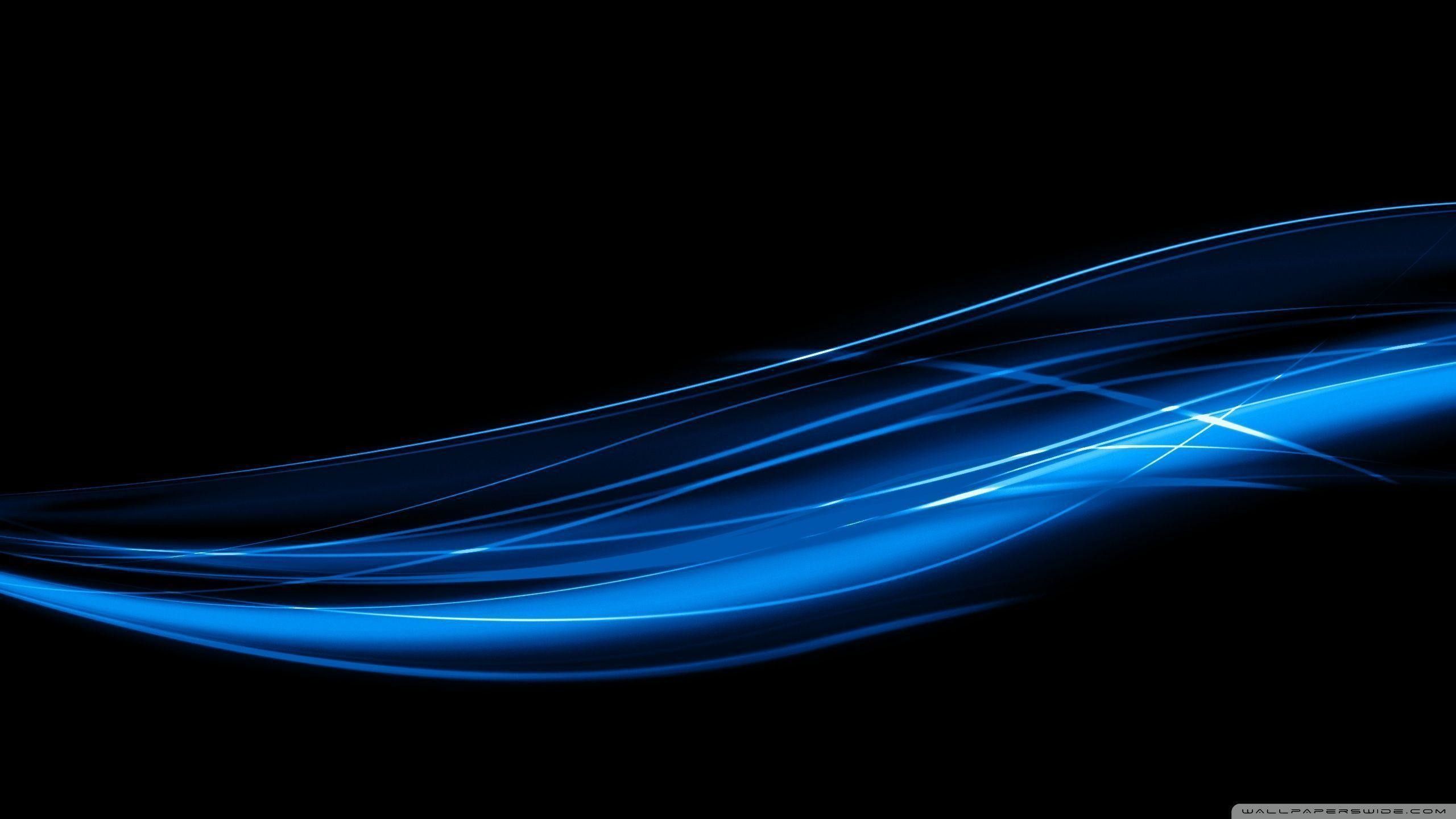 Onde astratte blu scuro, 2560x1600 2K, Laptop