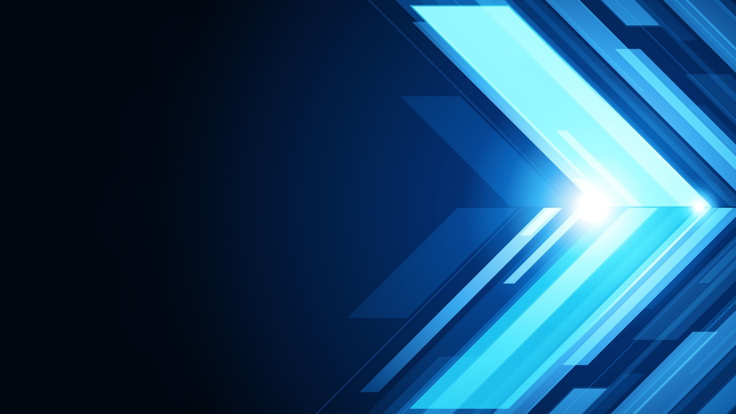 Freccia astratta tecnologica blu, 2560x1440 2K QHD, Monitor Gaming