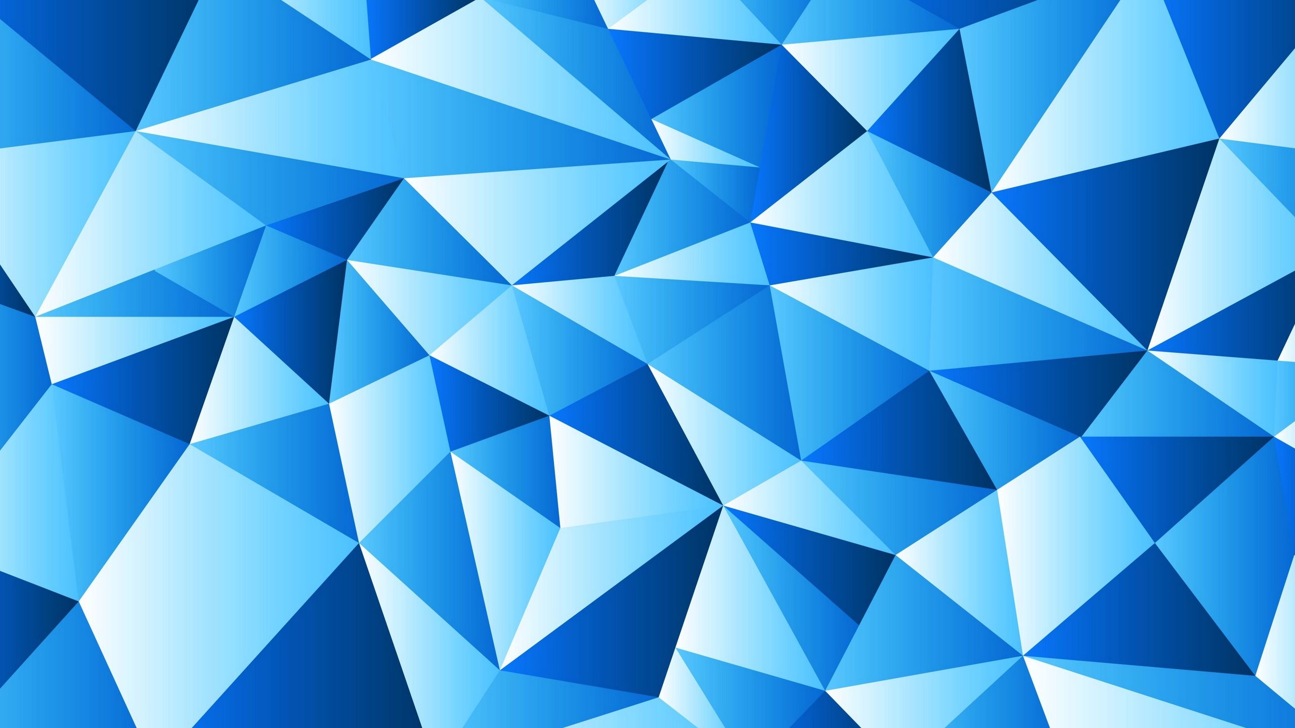 Triangoli astratti blu geometrici, 2560x1440 QHD, Laptop