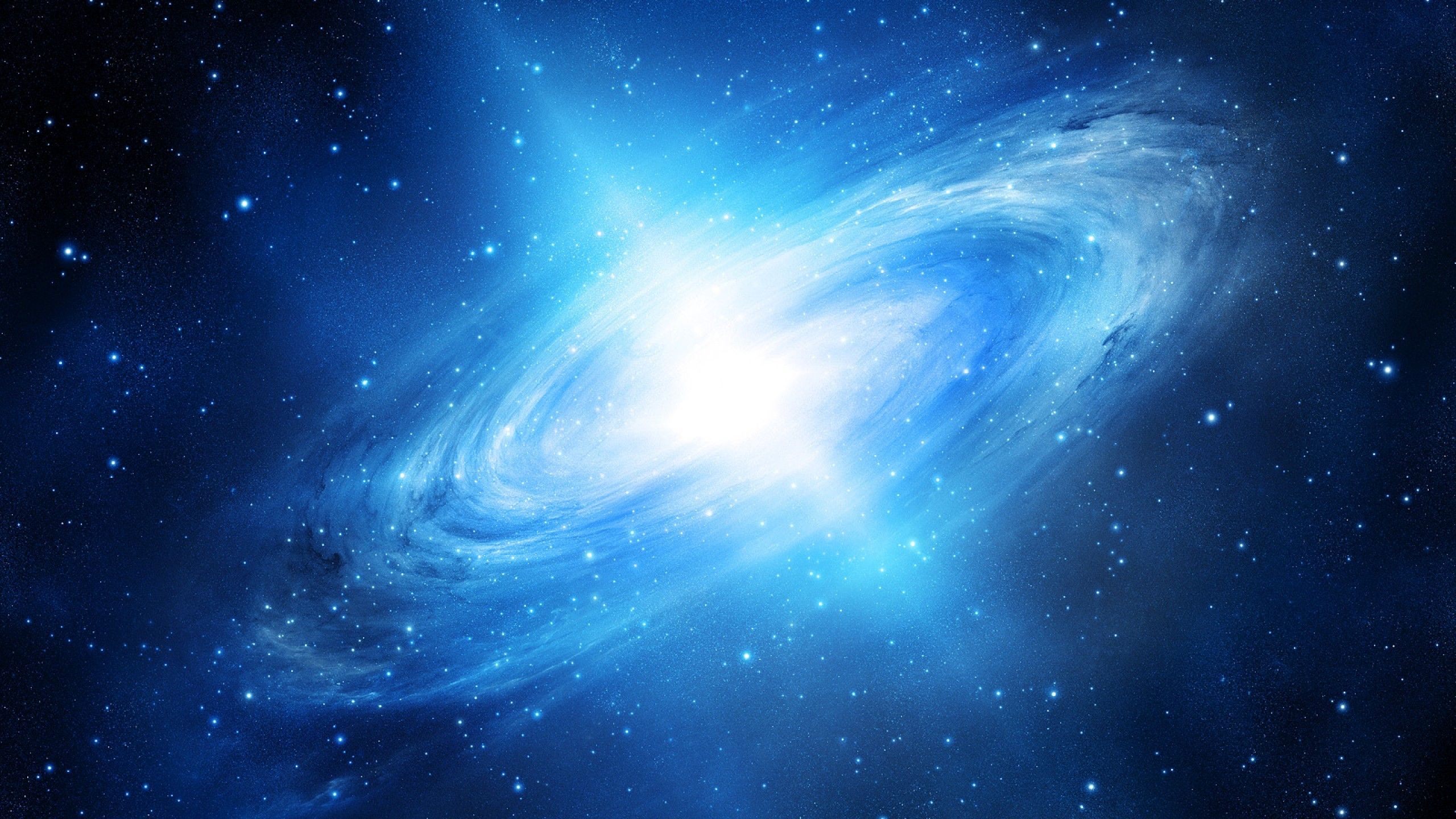 Galassia spirale blu spazio, 2560x1440 1440p, Desktop