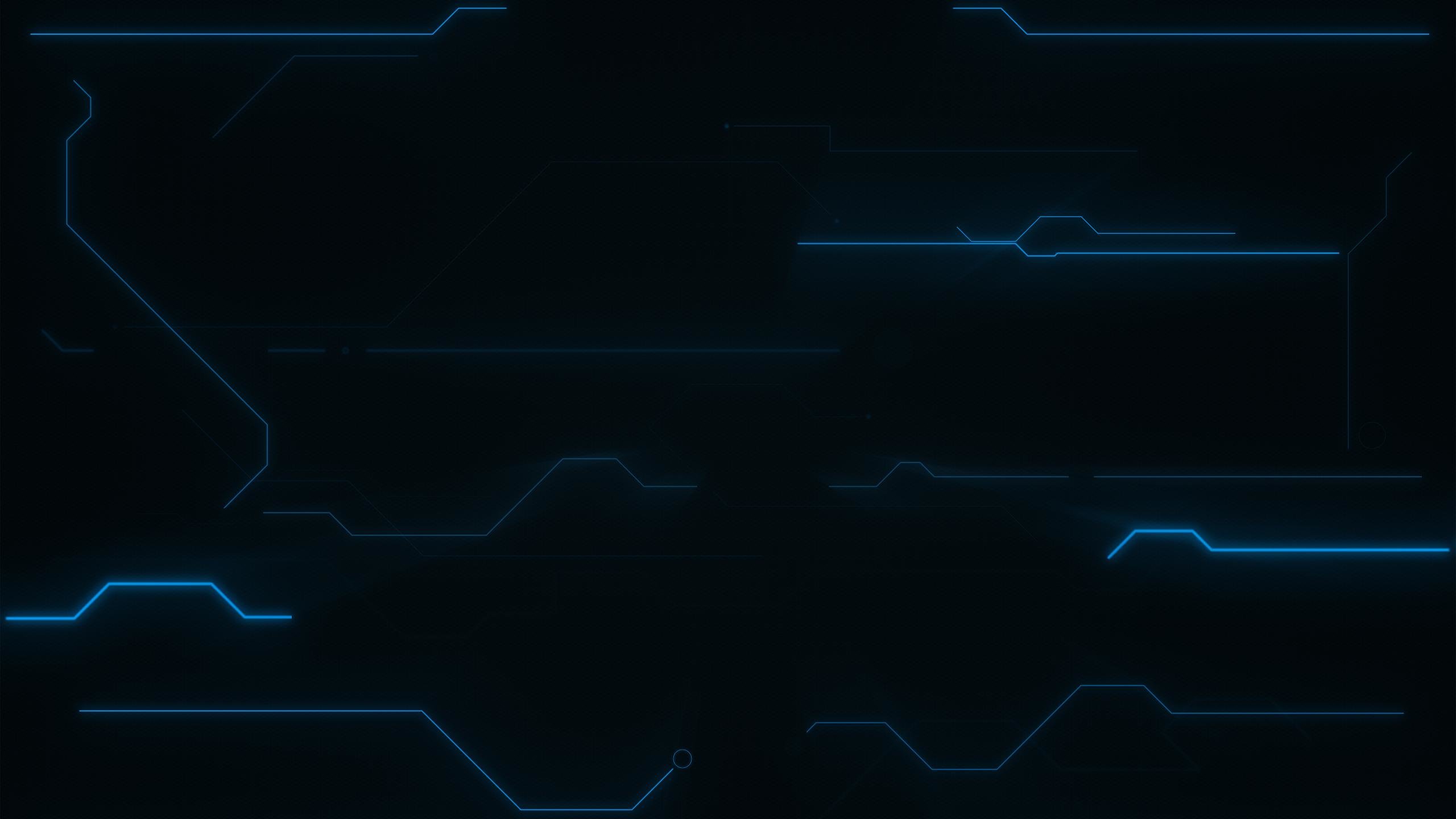 Linee circuito blu astratte, 2560x1440 2K QHD, PC