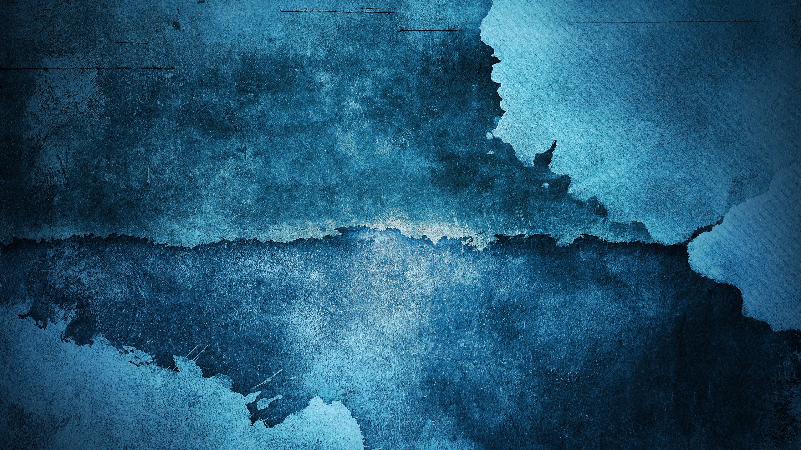 Muro grunge blu texture, 2560x1440 2K, Desktop